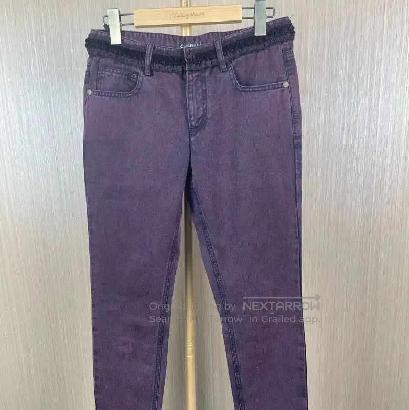 Chanel Chanel Purple Cotton Casual Pants . Size 26" / US 2 / IT 38 - 1 Thumbnail