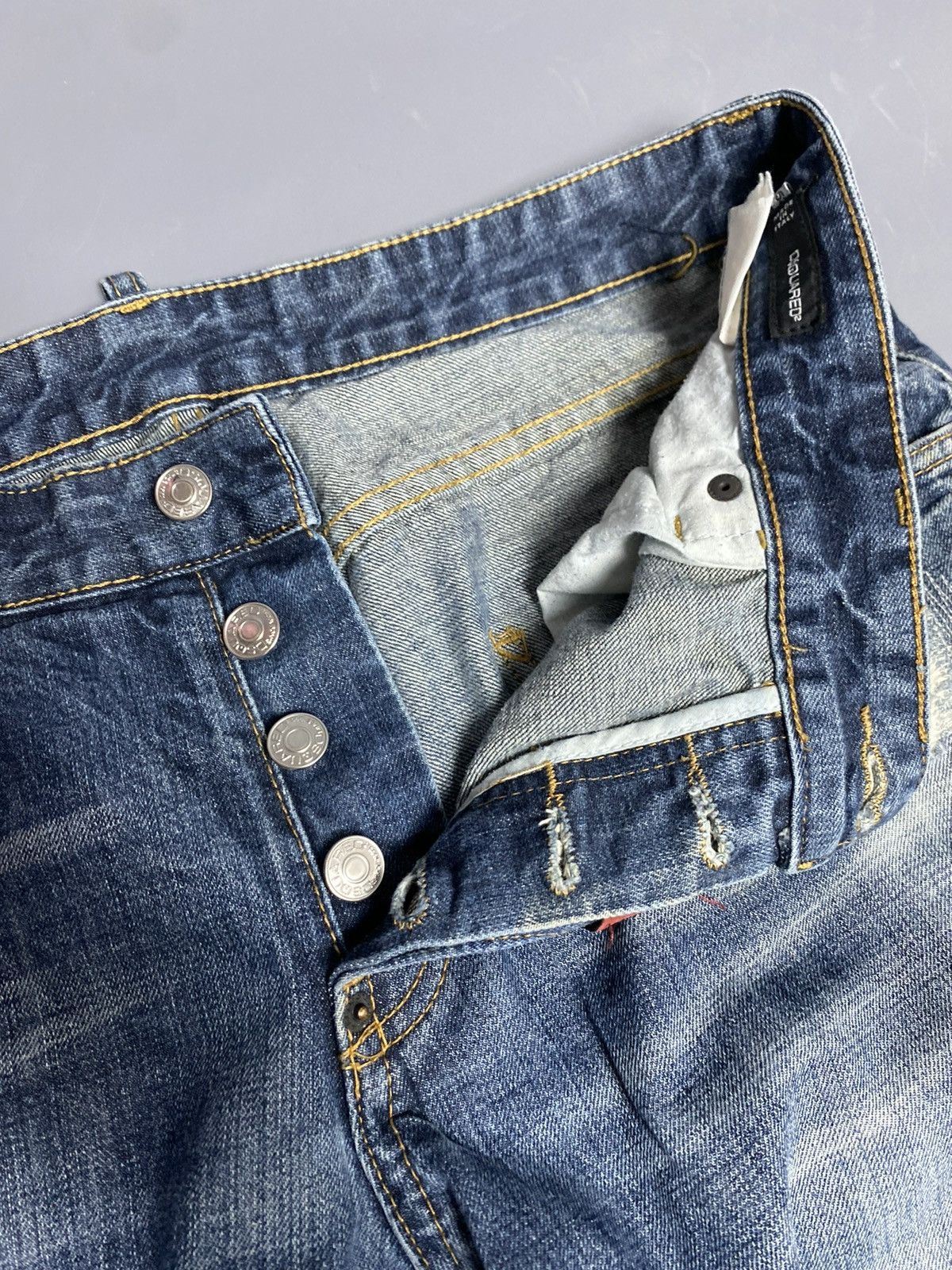 Dsquared2 Vtg DSQUARED2 Blue Distressed Jeans Size 52 Straight 35x31 Size US 36 / EU 52 - 11 Thumbnail