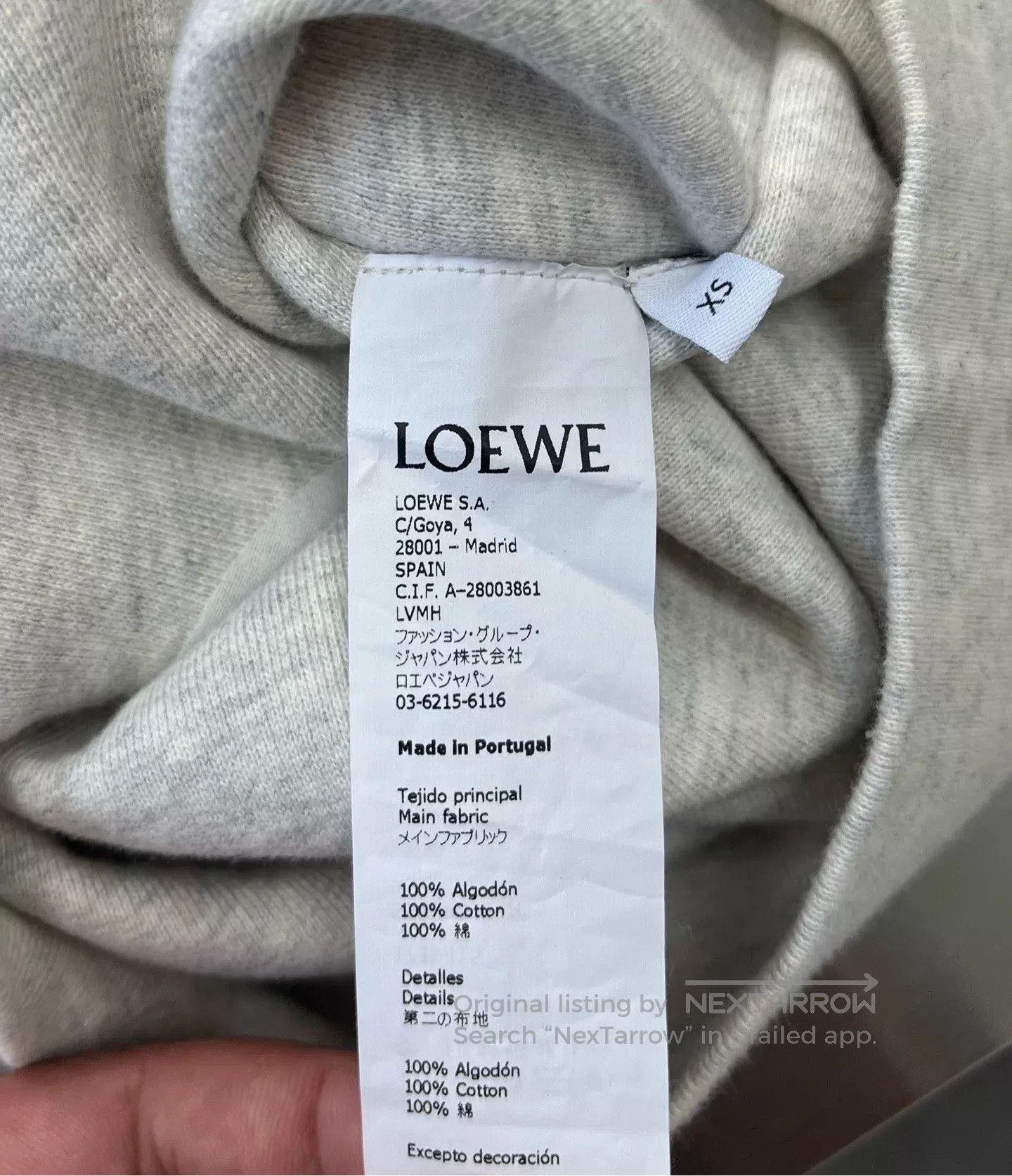 Loewe Loewe Gray Embroidered Logo Sweatshirt. Size US M / EU 48-50 / 2 - 4 Thumbnail