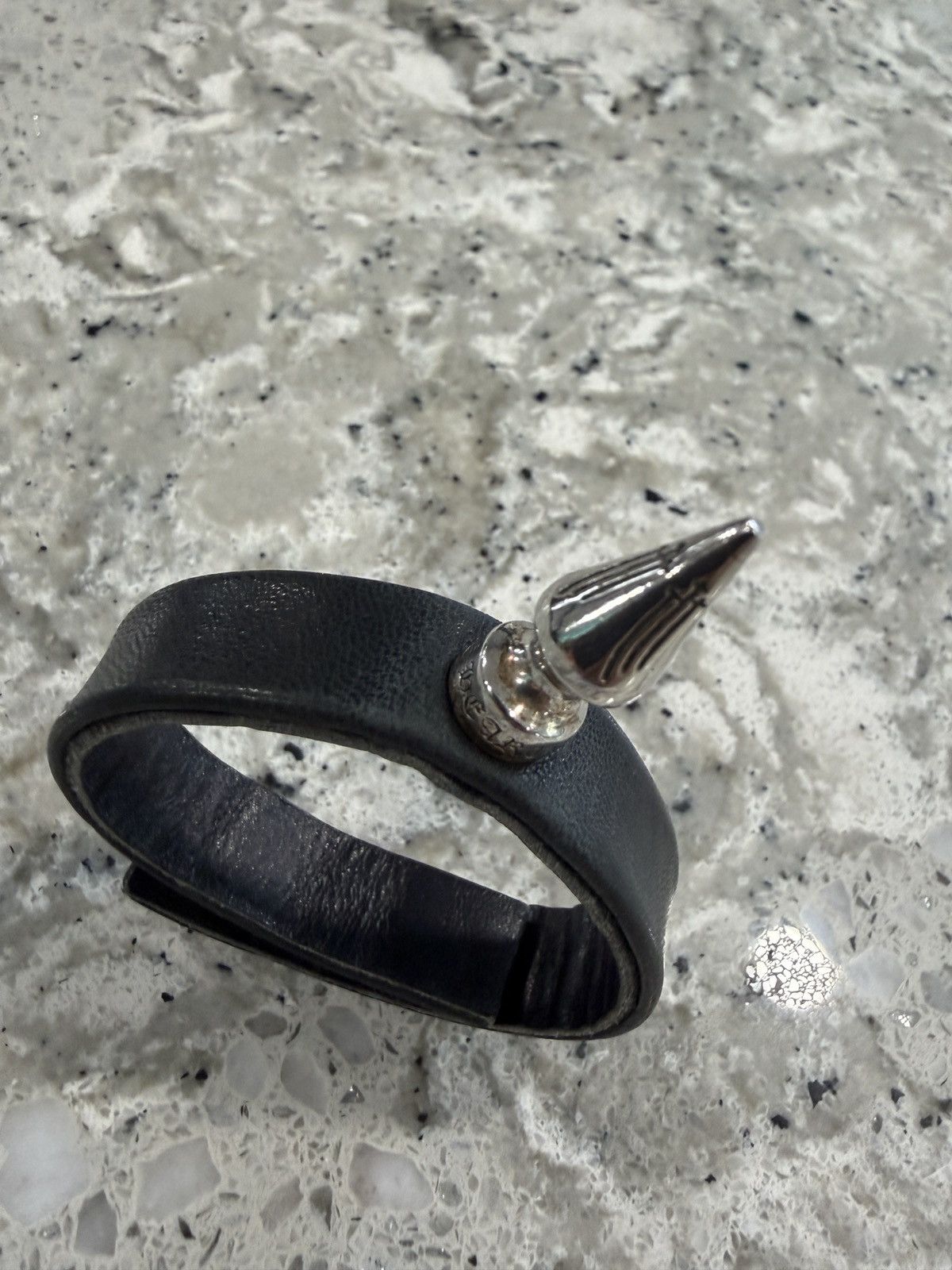Chrome Hearts Chrome Hearts Spike Leather Bracelet Size ONE SIZE - 4 Thumbnail