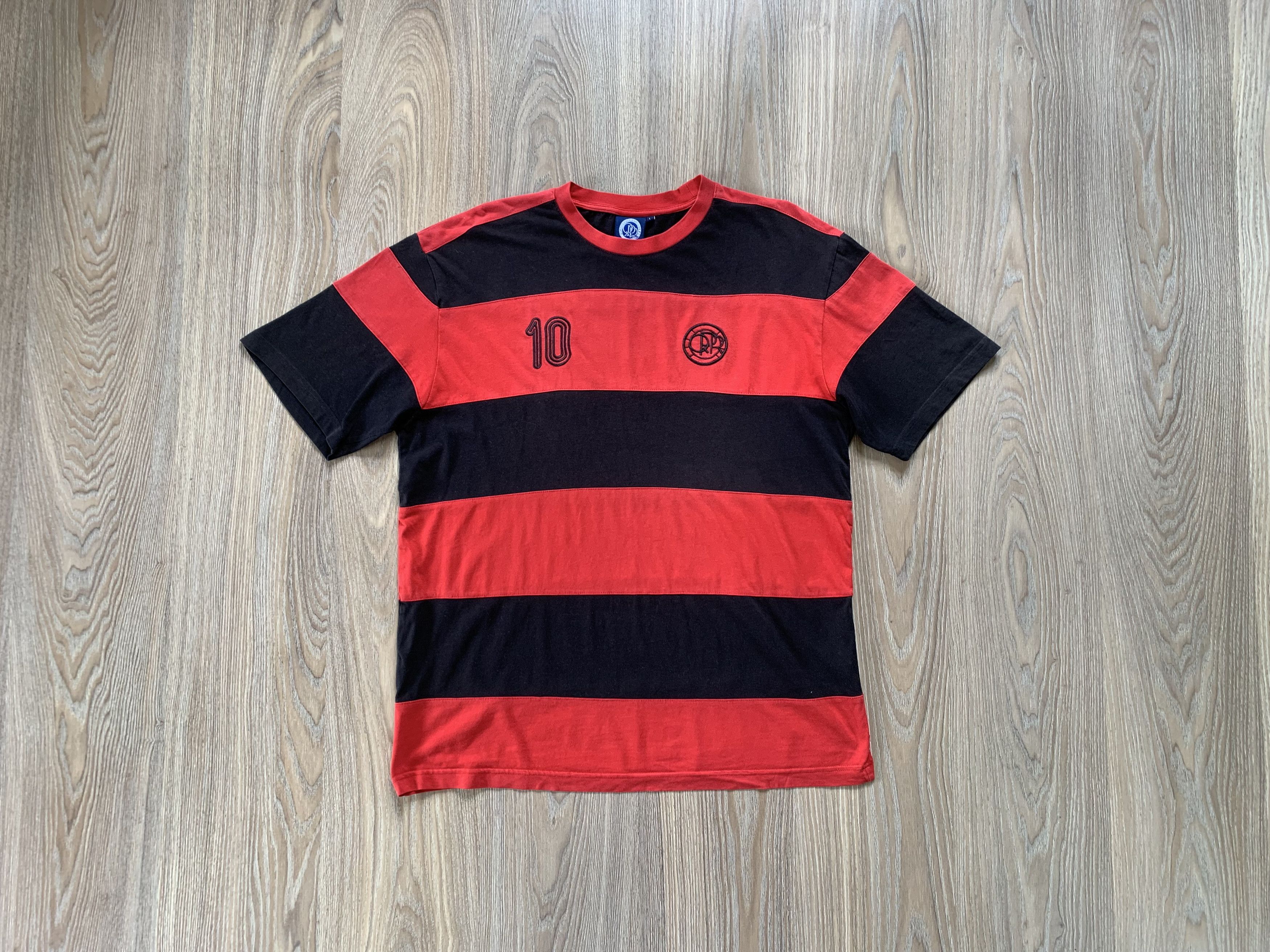 Vintage Queens Park Rangers FC Vintage Stripe Cotton Tee Jersey Size US L / EU 52-54 / 3 - 1 Thumbnail