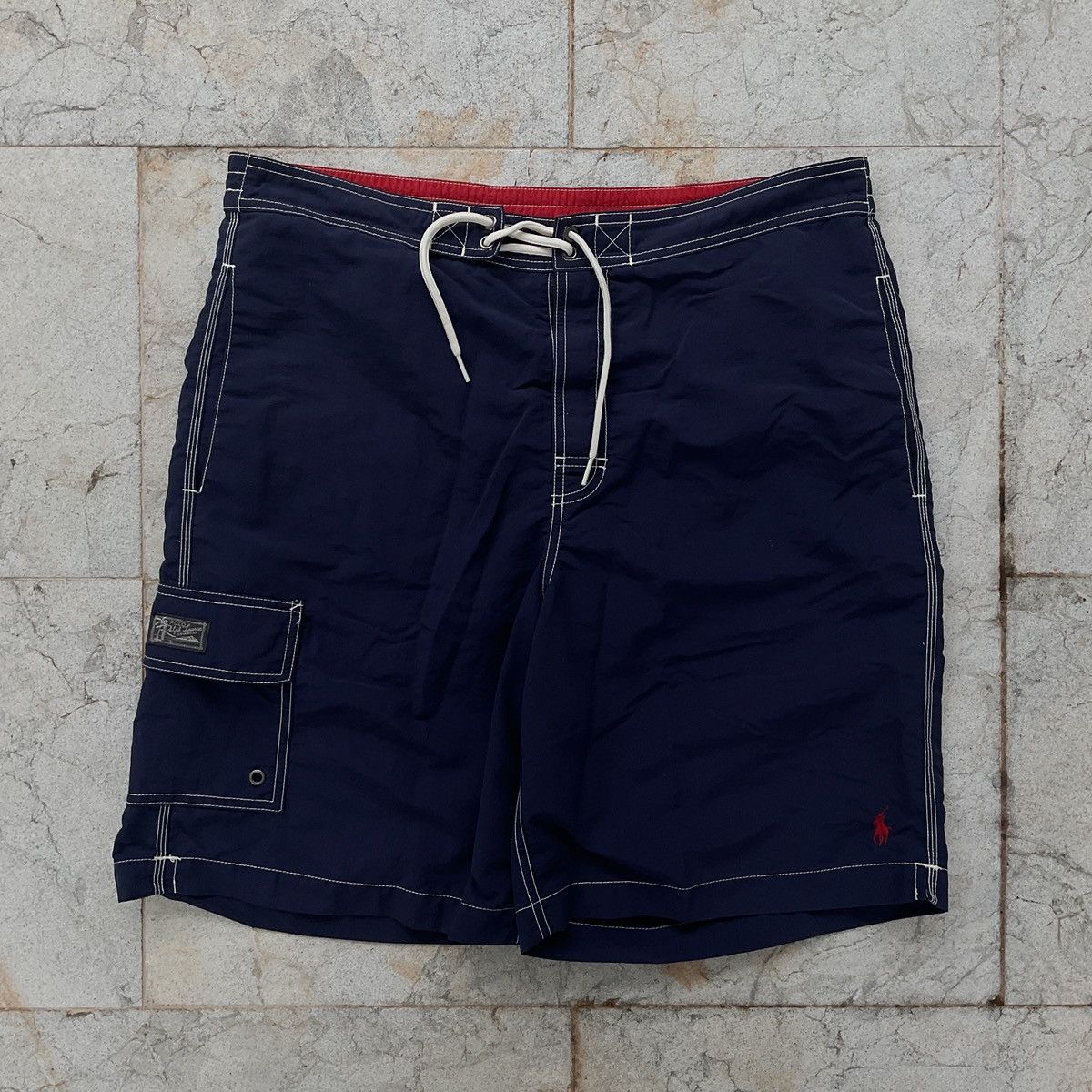 Polo Ralph Lauren Vintage Polo Ralph Lauren Swimwear Pony Cargo Trunks Shorts Size US 32 / EU 48 - 1 Thumbnail