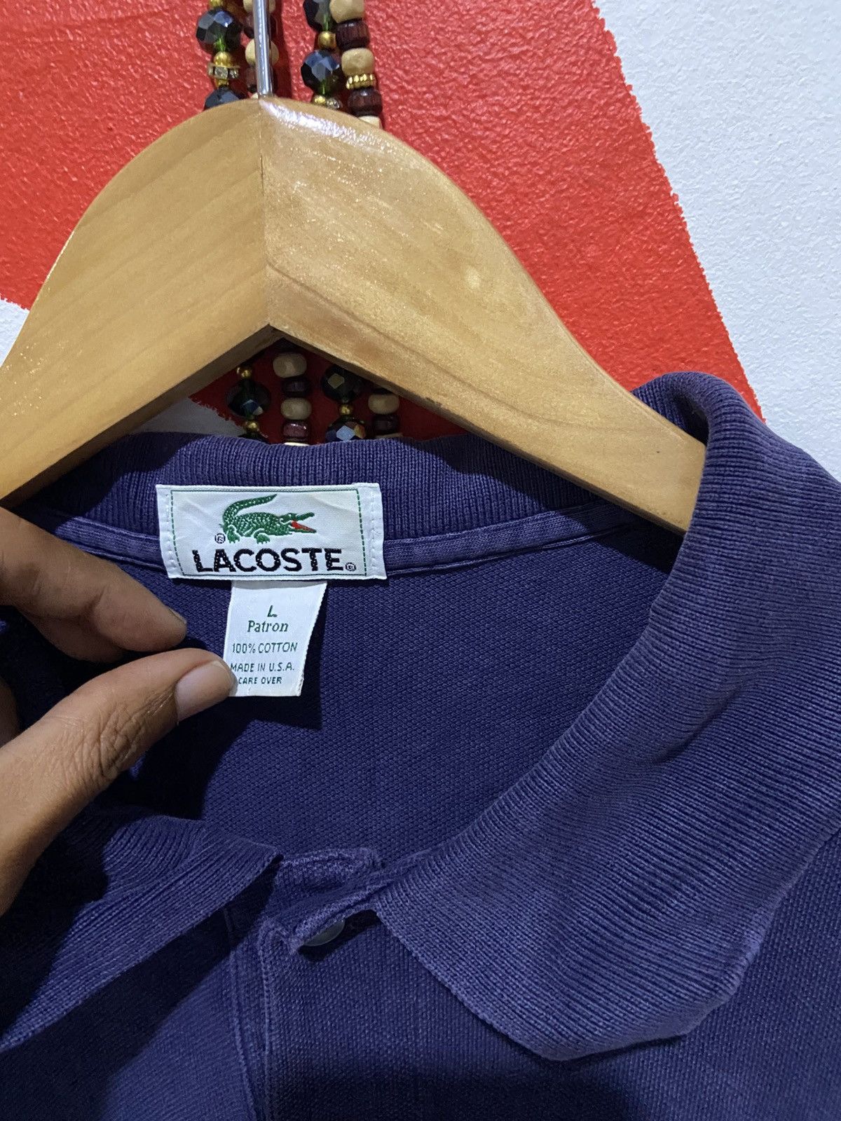 Lacoste Vintage Lacoste Polo Tee Made In USA Size US L / EU 52-54 / 3 - 4 Thumbnail