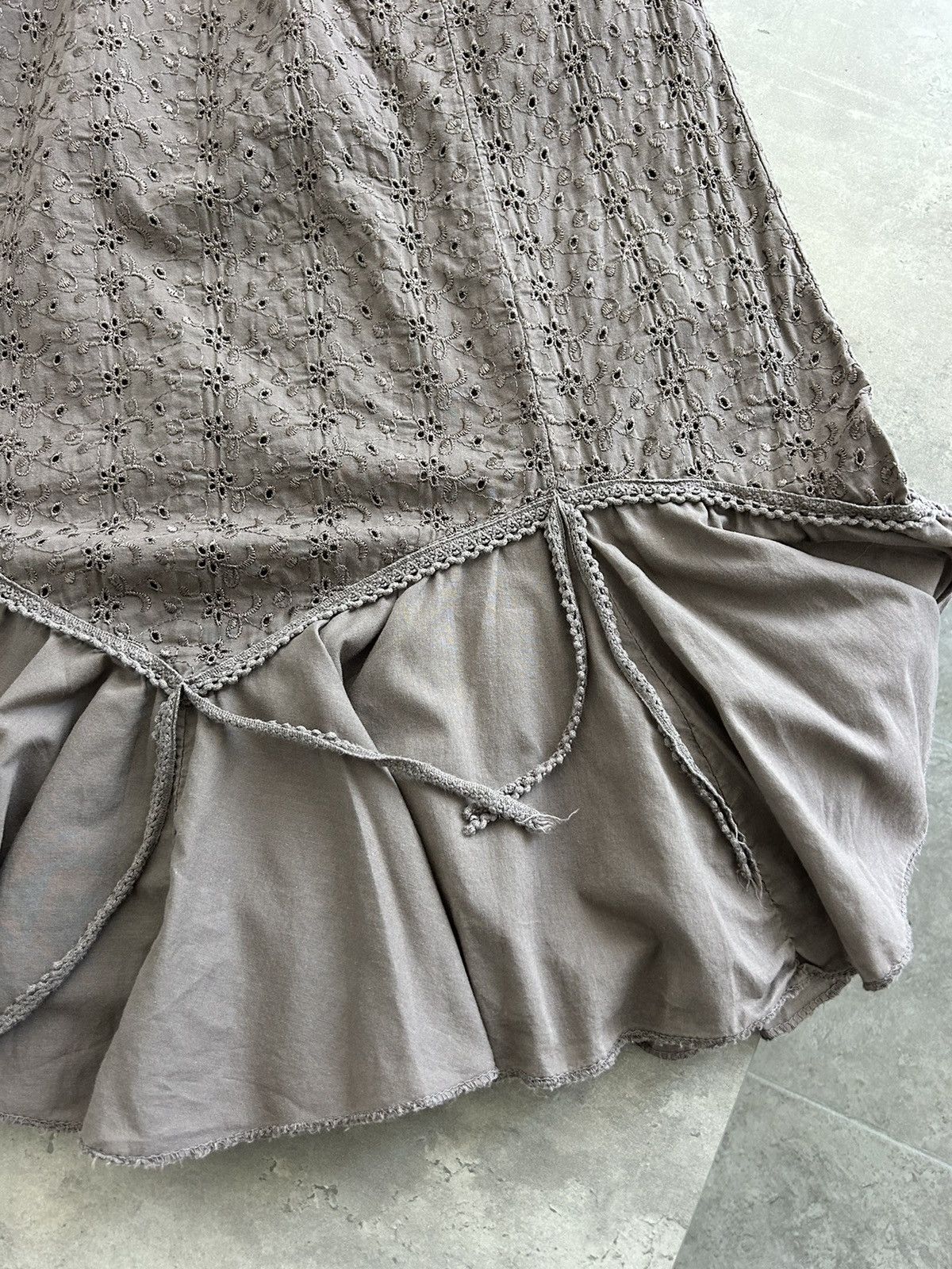 Vintage Vintage Italian Ruffle Midi Skirt Y2K Archival Size 36" / US 14 / IT 50 - 7 Thumbnail