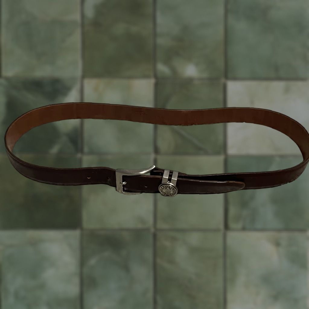 Vintage YRI The Sea Pines Resort Leather Belt Golf 38 Made In USA Men Brown Size 38 - 1 Thumbnail