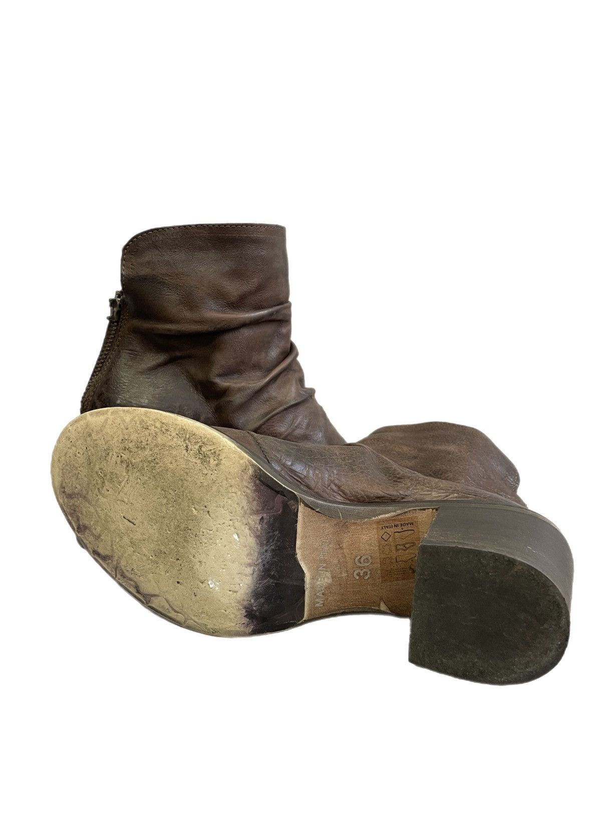 A.S.98 A.S. 98 style heel brown leather punk avant garde y2k Size US 6 / IT 36 - 8 Thumbnail
