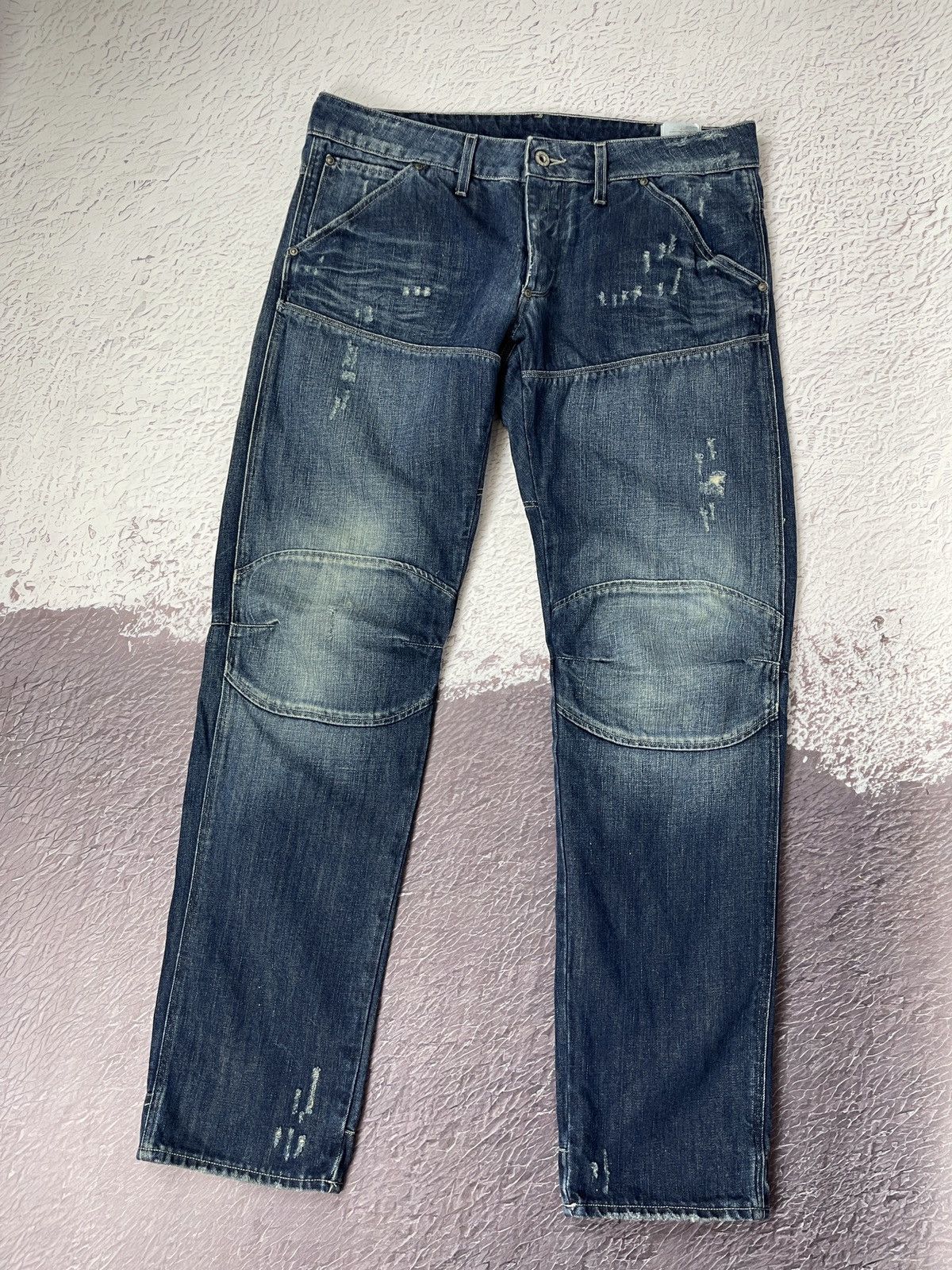 G-Star G-Star Raw 5620 3D Low Tapered double knee denim jeans pants Size US 33 - 1 Thumbnail