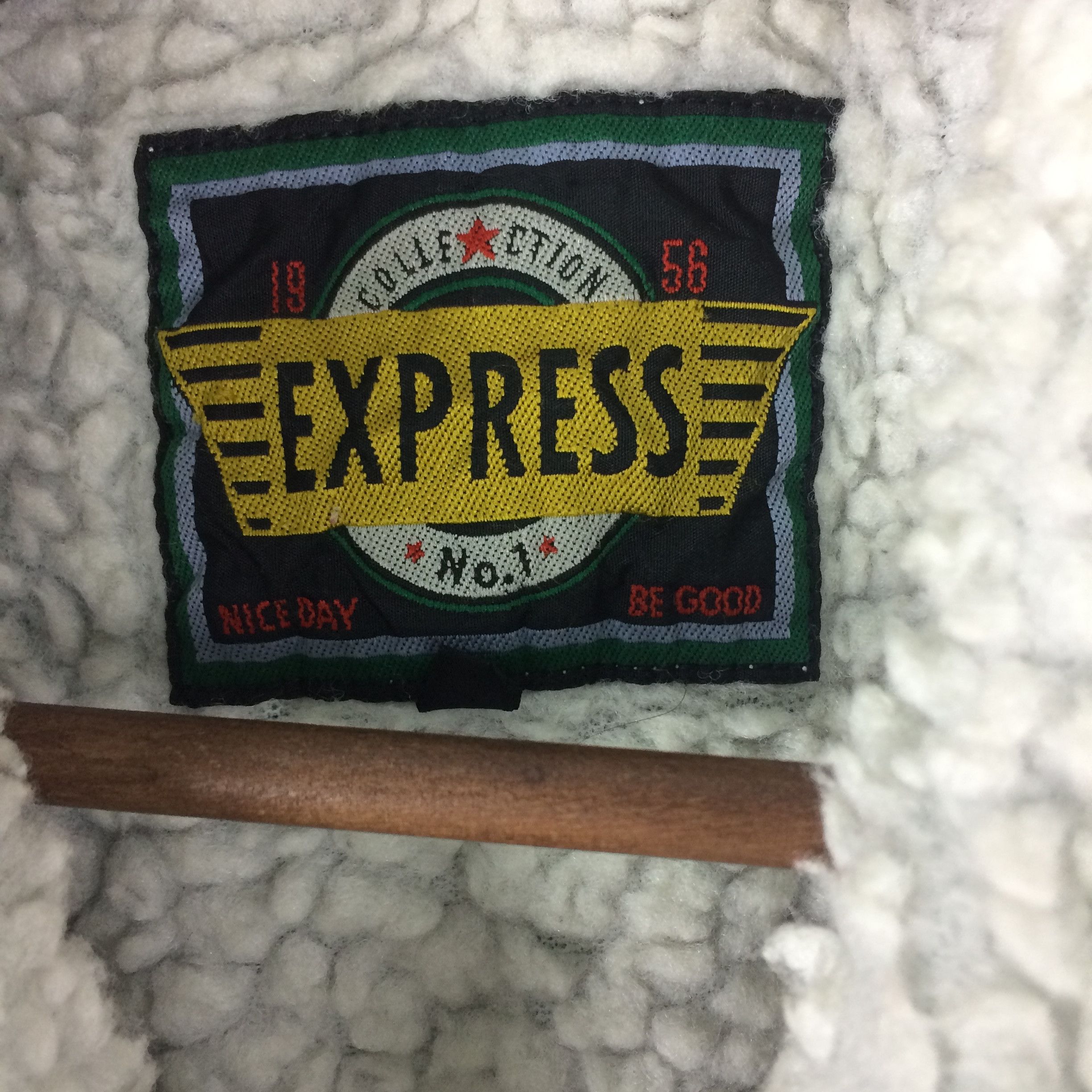Vintage Z1 VTG EXPRESS HEAD COLLECTION SHERPA TRUCKER DENIM JACKET Size US XL / EU 56 / 4 - 7 Thumbnail