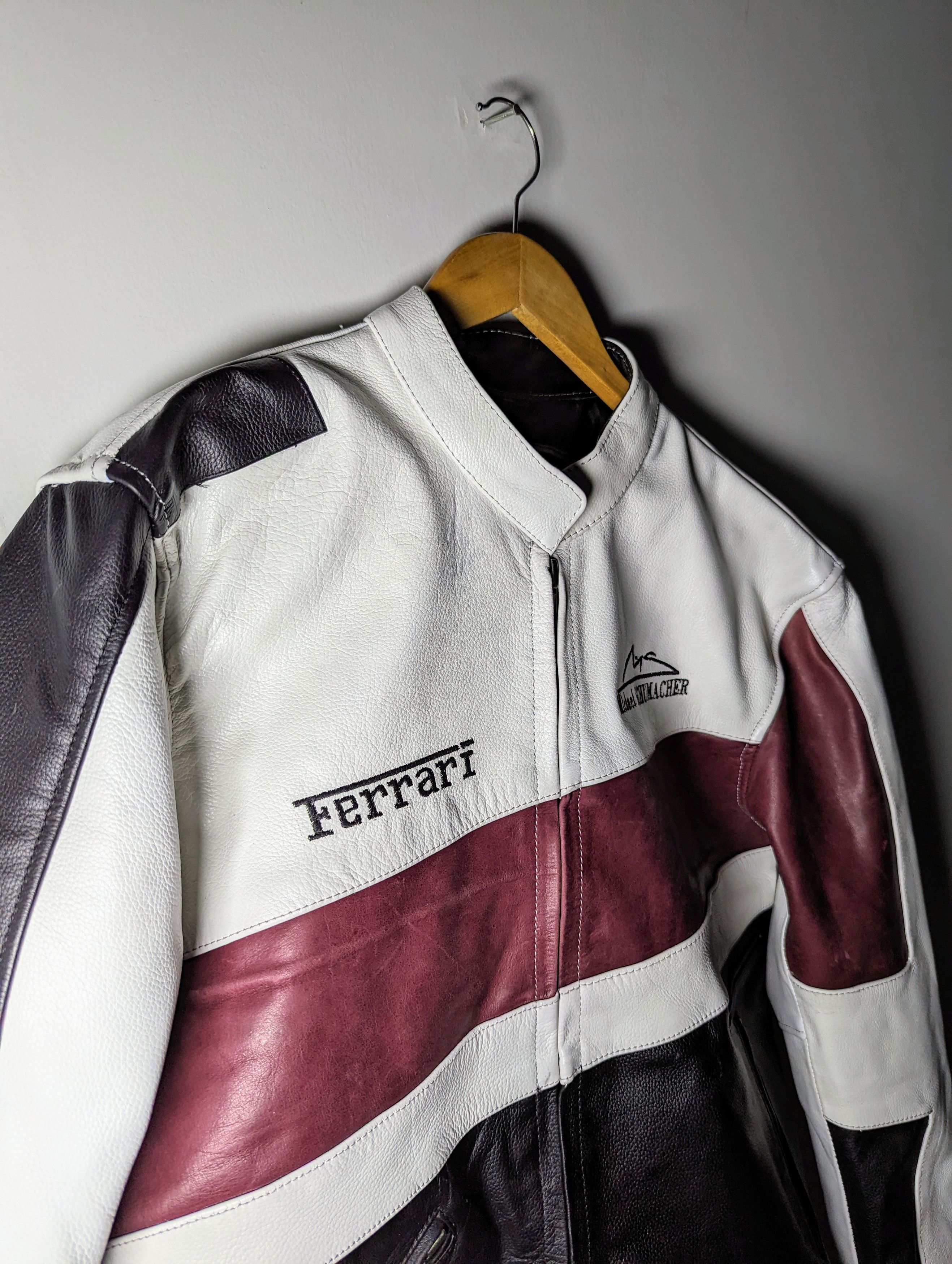 Genuine Leather 🔥💸 FERRARI 👀 LEATHER JACKET F1 STREETWEAR Size US M / EU 48-50 / 2 - 7 Thumbnail