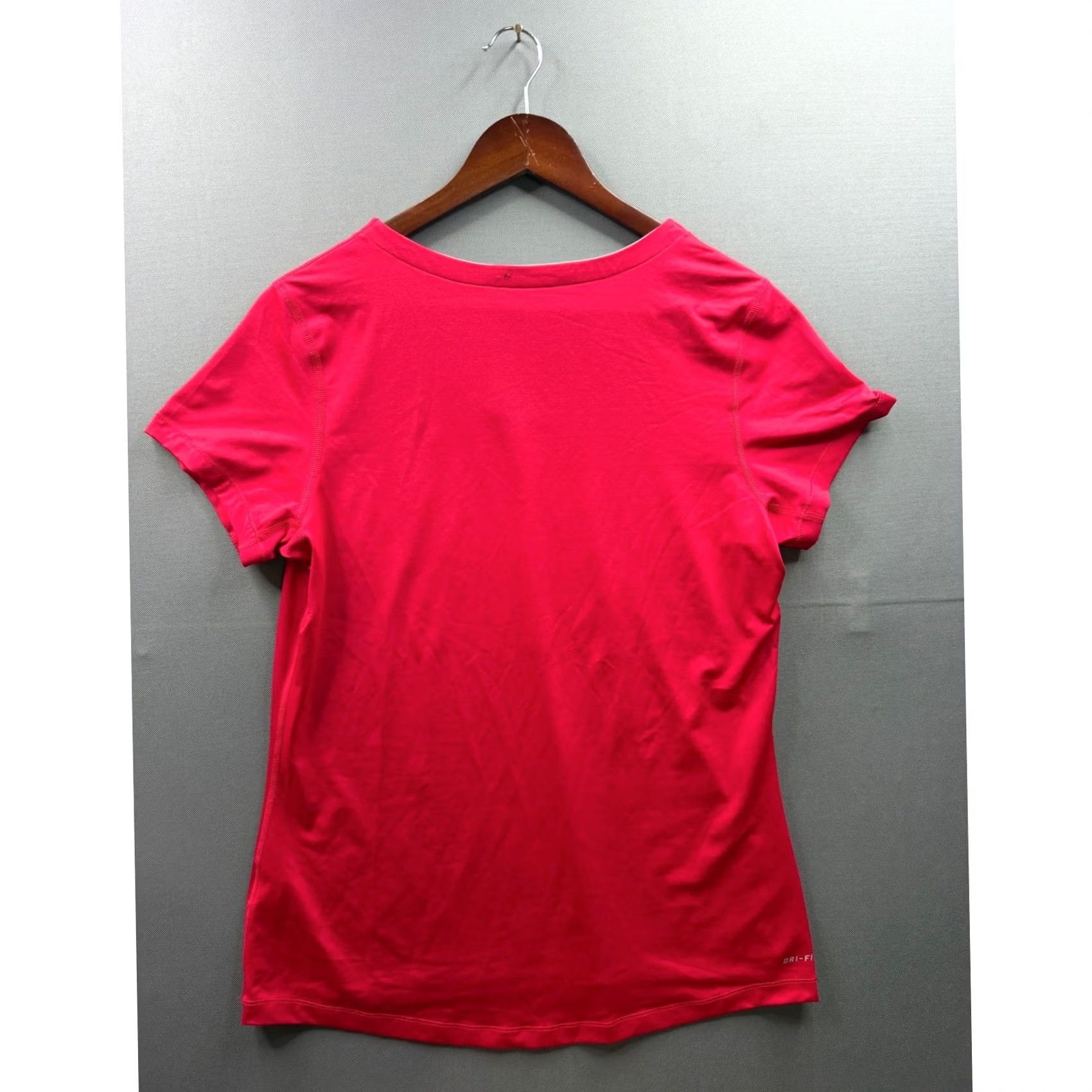 Nike Nike Pro Training Shirt Womens V-Neck Dri-FIT Short Sleeve XL Pink Size XL / US 12-14 / IT 48-50 - 5 Thumbnail