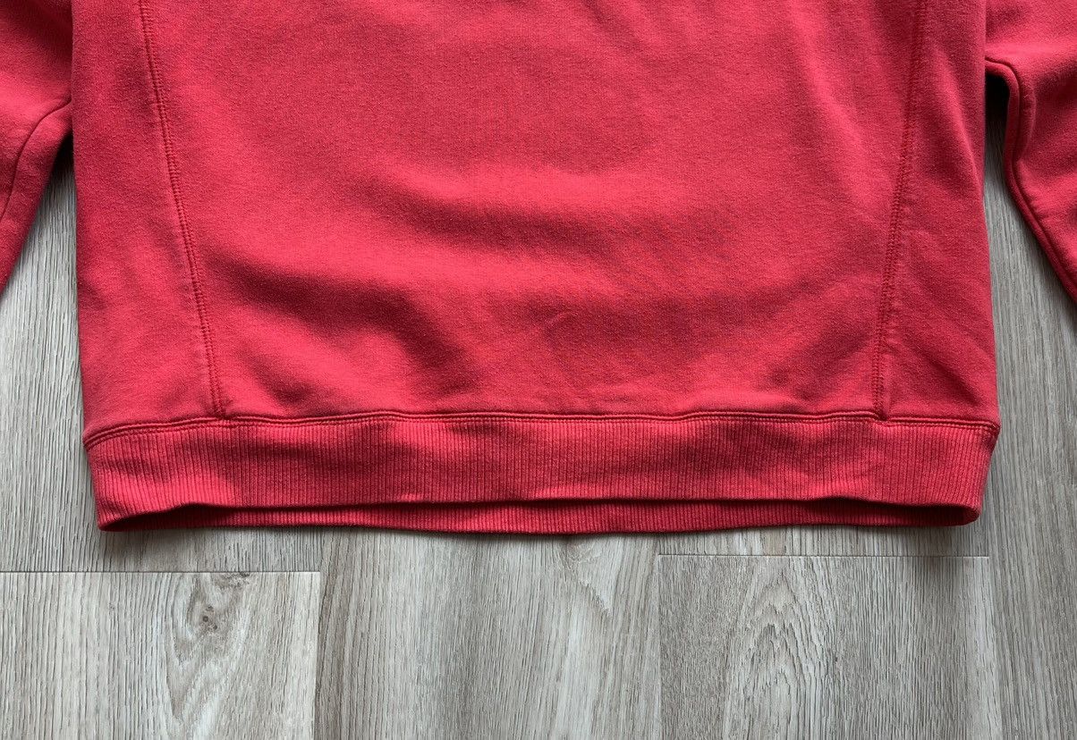 Nike × Vintage Vintage 90s Nike Big Embroidered Logo Red Sweatshirt Y2K Size US L / EU 52-54 / 3 - 3 Thumbnail