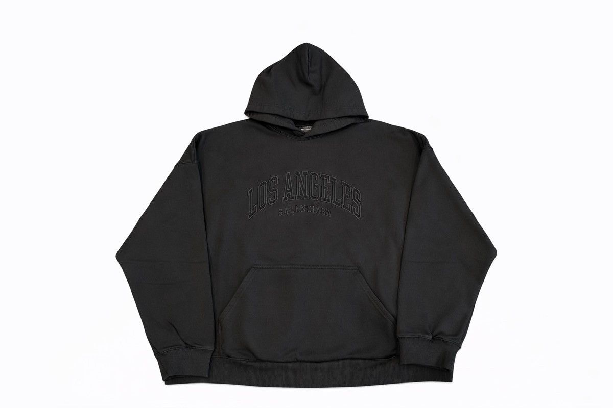BNWT Balenciaga Los Angeles Hoodie in Triple Black 1