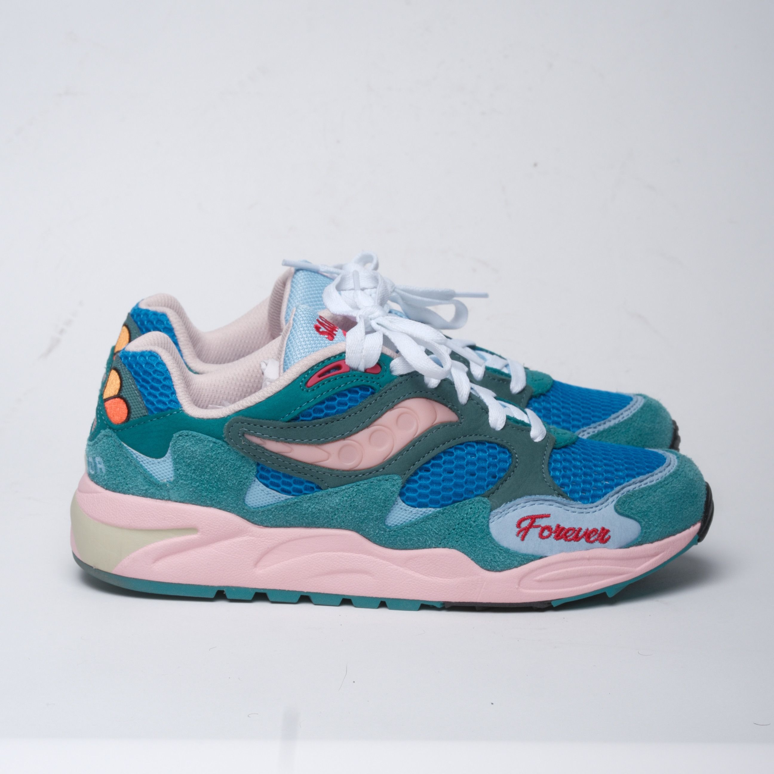 image of Jae Tips X Saucony Grid Shadow 2 Jae Tips 'wear To A Date' Shoes in Blue, Men's (Size 9)