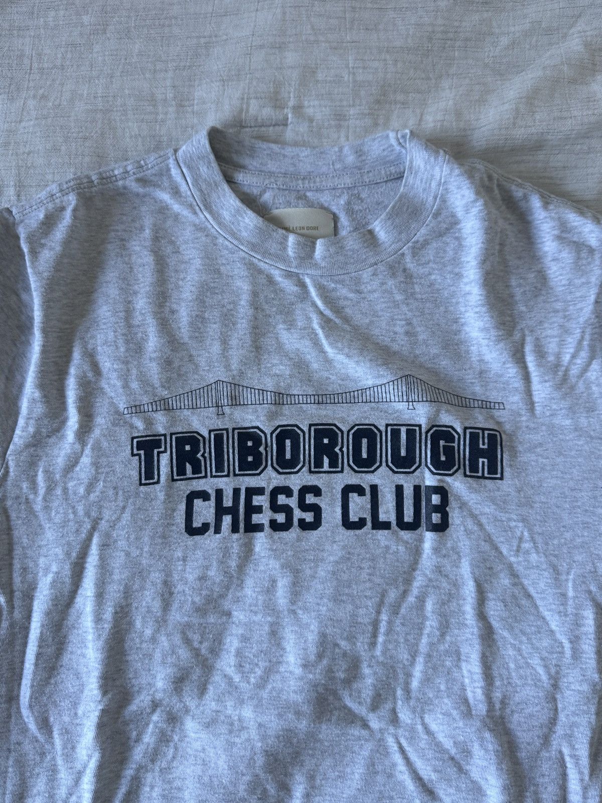 Aime Leon Dore Aime Leon Dore Triborough Chess Club Tee - Gray Size US S / EU 44-46 / 1 - 2 Thumbnail