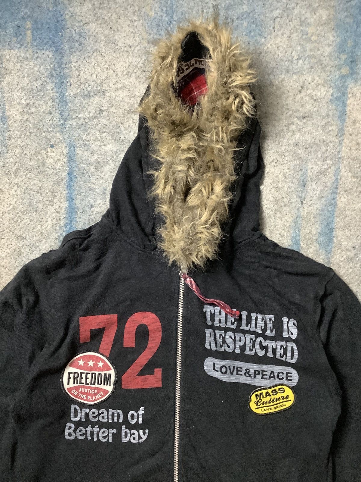 Designer × If Six Was Nine × Le Grande Bleu (L.G.B.) Thruxton Faux Fur Hoodies Like If6w9 LGB style Size US L / EU 52-54 / 3 - 2 Thumbnail