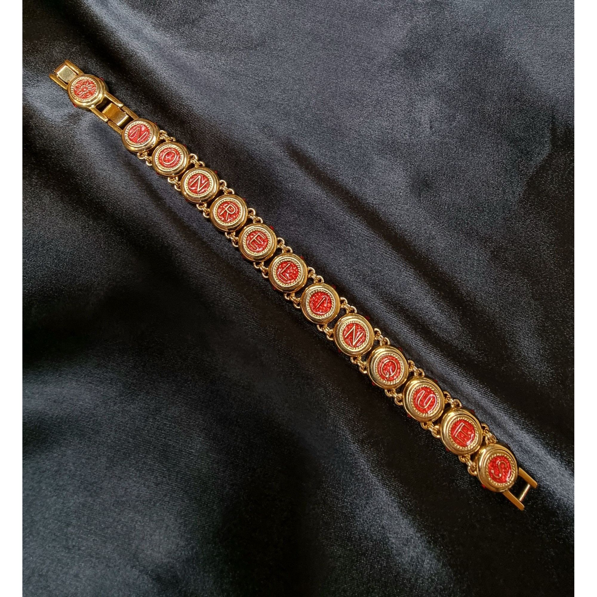 Vintage Camrose & Kross Gold-Tone Eleanor Roosevelt Initial Bracelet Size ONE SIZE - 2 Thumbnail