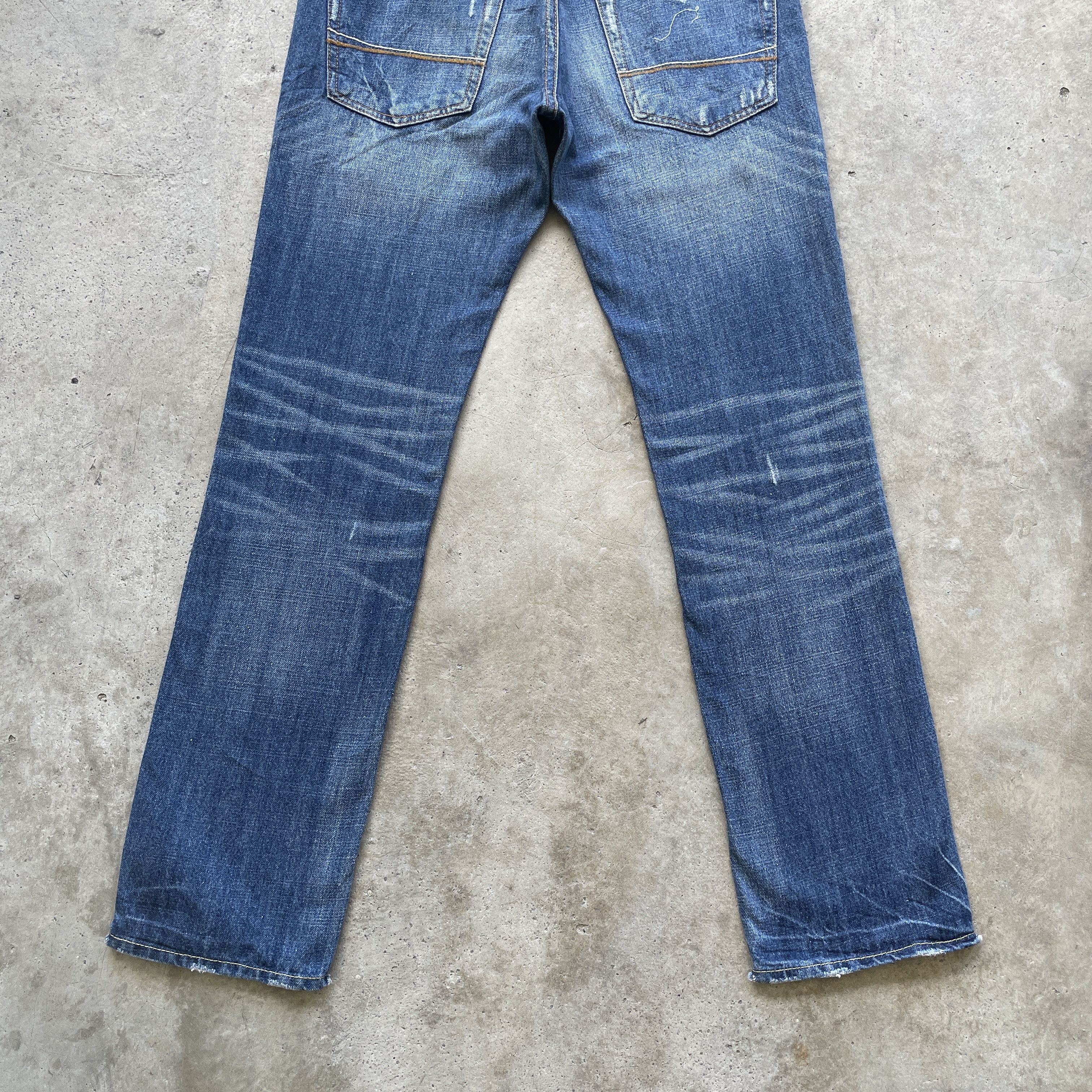 Abercrombie & Fitch × Jean Vintage A&F Distressed Faded Jeans Straight Slim Pants W30 Size US 30 / EU 46 - 12 Thumbnail