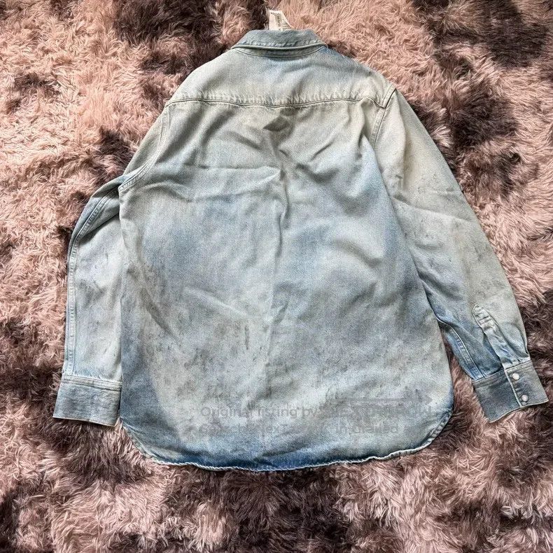 Acne Studios Acne Studios Mud Dyed Distressed Button Denim Long Sleeve Size US S / EU 44-46 / 1 - 2 Thumbnail