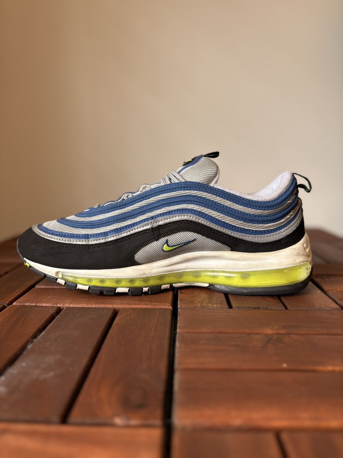 Nike Nike Air Max 97 OG “Atlantic Blue / Voltage Yellow” – US 11 Size US 11 / EU 44 - 2 Thumbnail