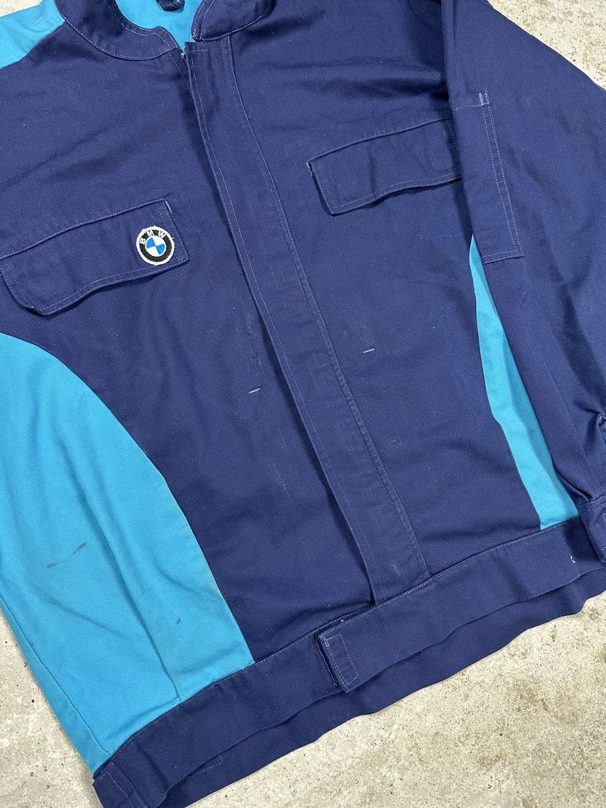 BMW Vintage BMW Work Racing Team Service Boxy Fit Bomber Jacket Size US XL / EU 56 / 4 - 6 Thumbnail