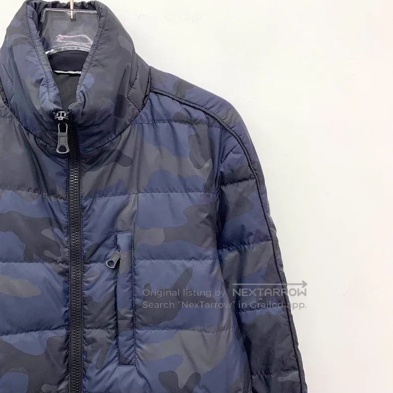 Valentino Valentino Dark blue camouflage stand-up collar zipper long Size US XS / EU 42 / 0 - 3 Thumbnail