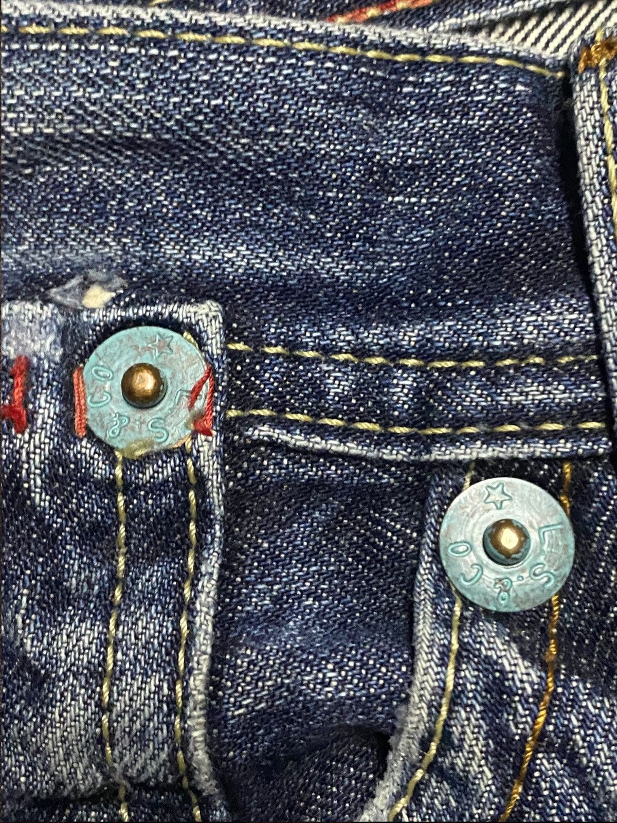 Levi's Vintage Levis Redloop Fade Wash Distressed Loose Jeans Size US 33 - 10 Thumbnail