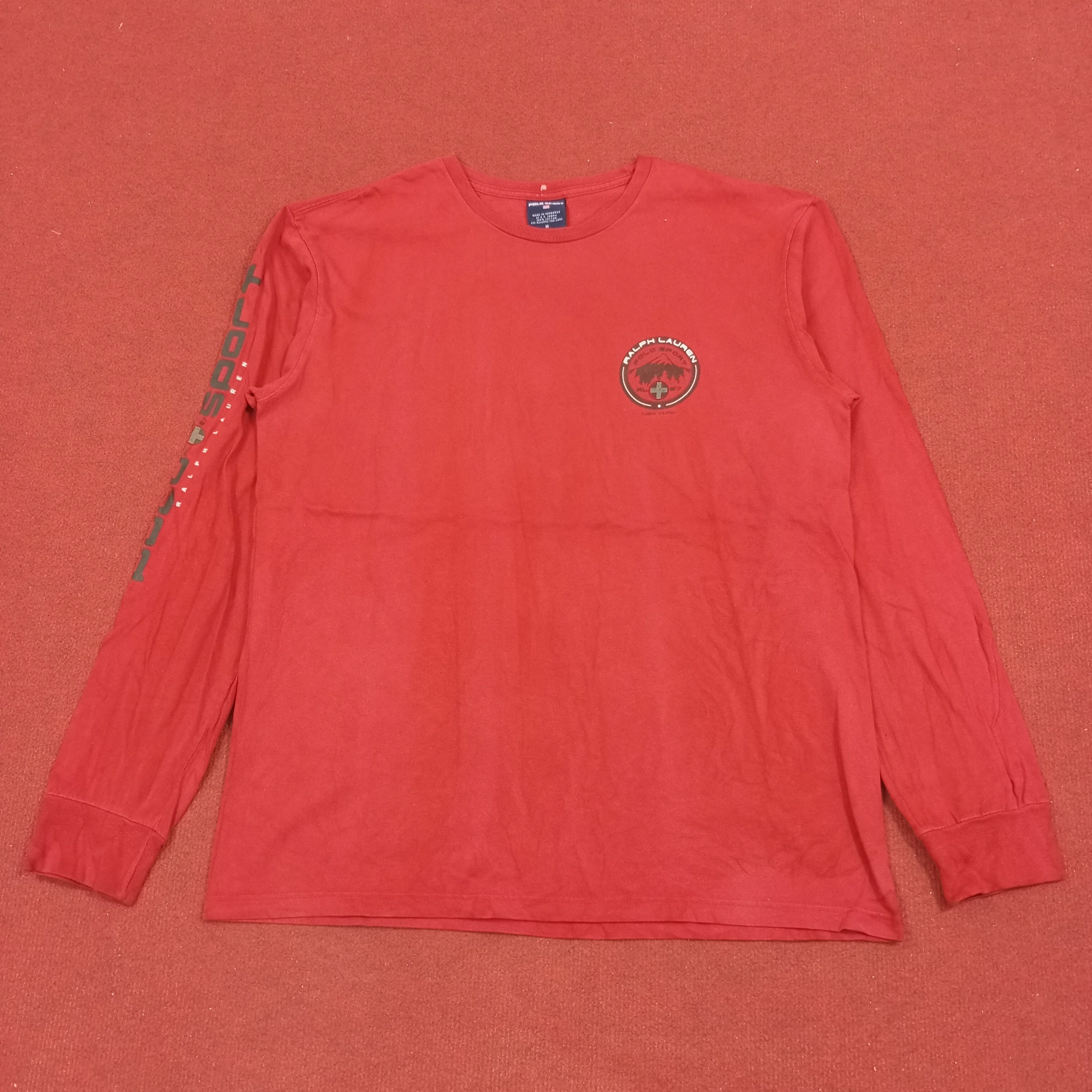 Polo Ralph Lauren × Vintage Polo Sport Ralph Lauren Long Sleeve Tshirt Size US L / EU 52-54 / 3 - 1 Thumbnail