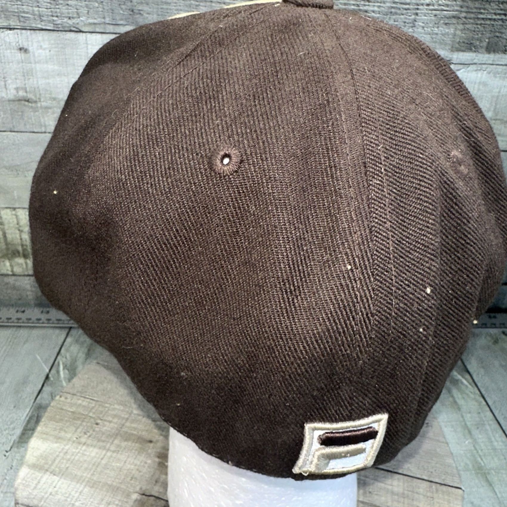 American Needle VINTAGE Fila Hat Baseball Cap 7 1/2 Brown Tan American Needle Logo 90s Y2K Mens Men Size ONE SIZE - 6 Thumbnail