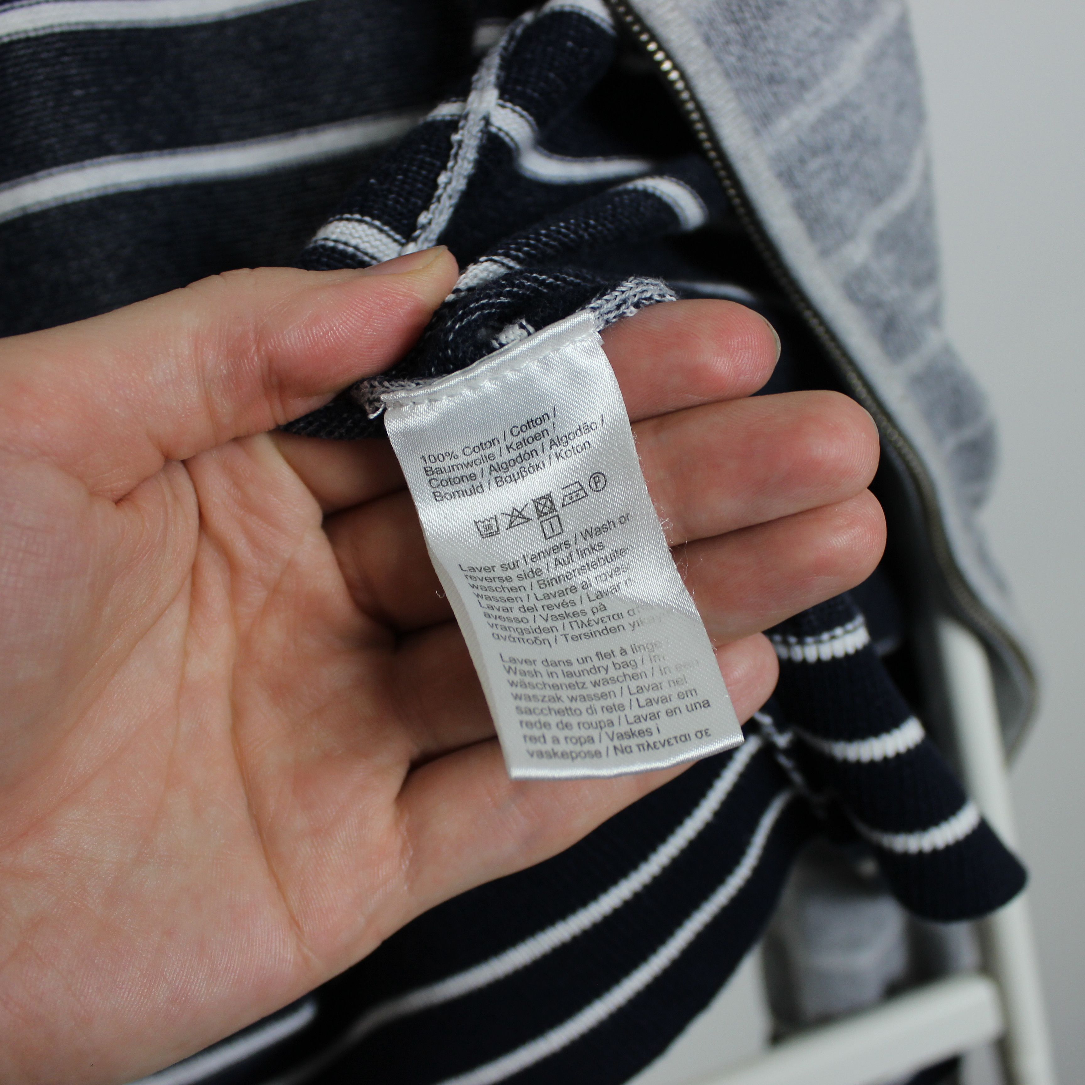 Lacoste Lacoste sweater full zip men M gray striped Size US M / EU 48-50 / 2 - 9 Thumbnail