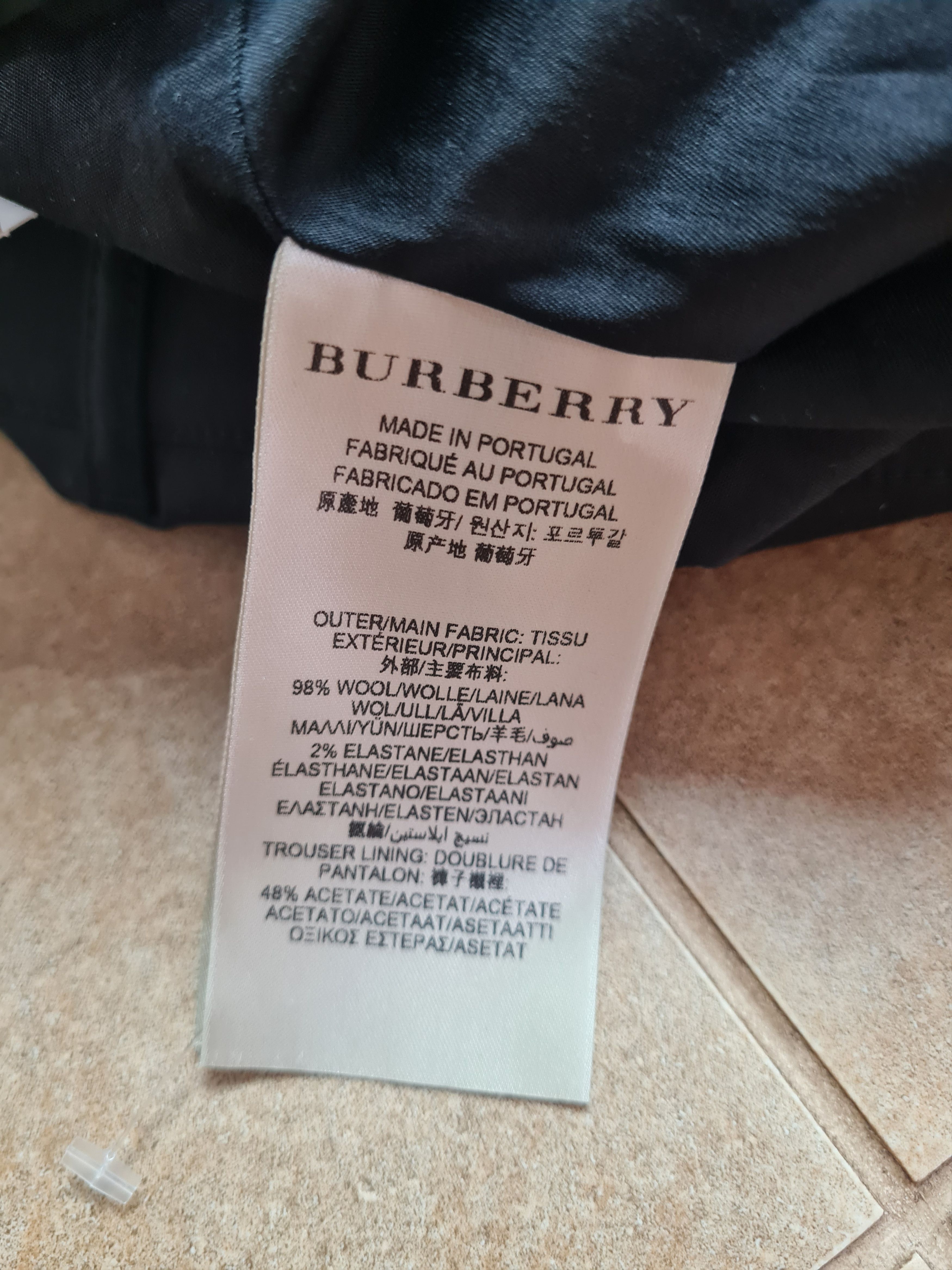 Burberry Vintage Pant Burberry London Wool Black Dress womens Pants Size 32" / US 10 / IT 46 - 24 Thumbnail