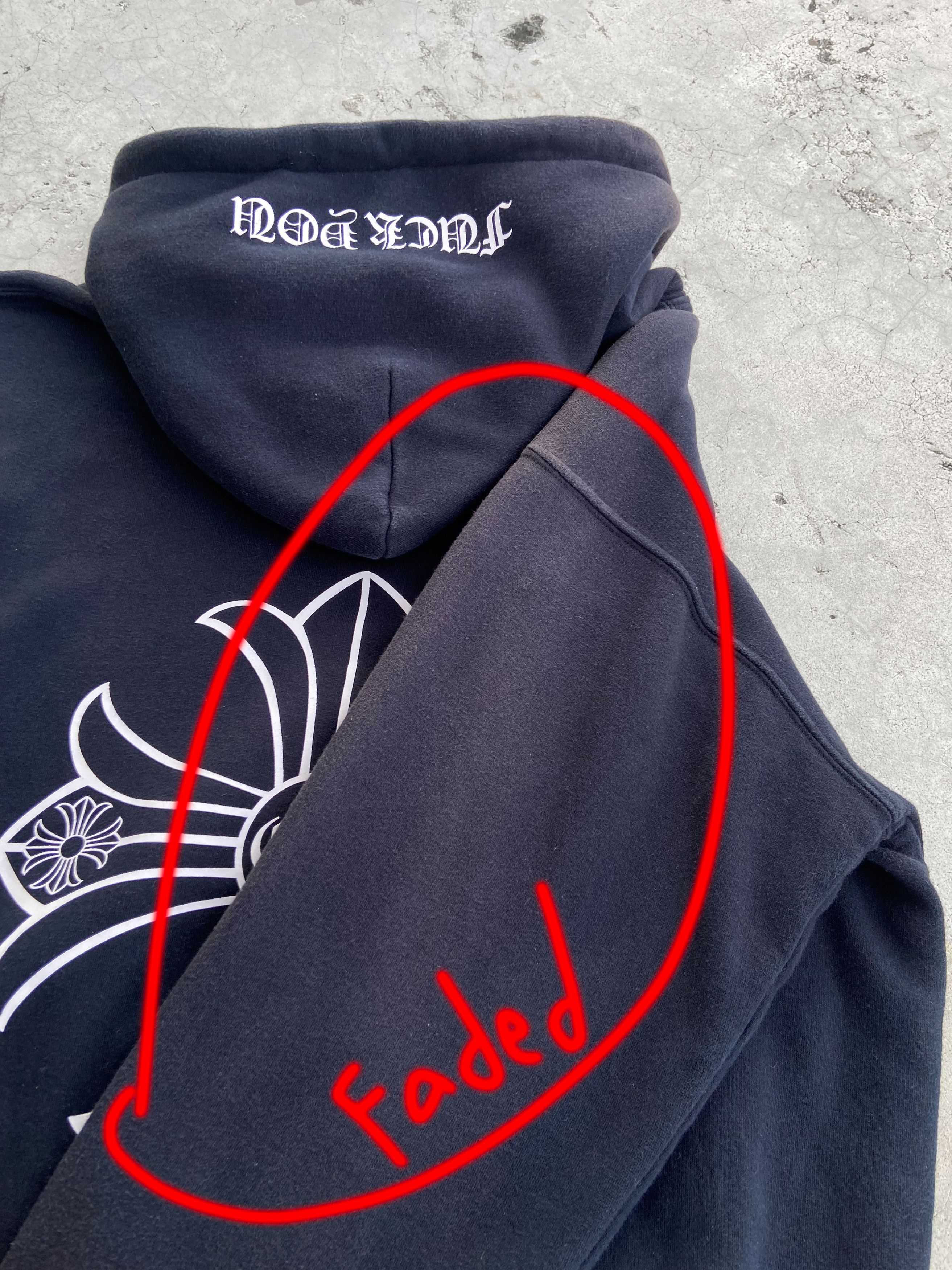 Chrome Hearts FADED Chrome Hearts Thermal Plus Cross Logo Hoodie Size US M / EU 48-50 / 2 - 7 Thumbnail