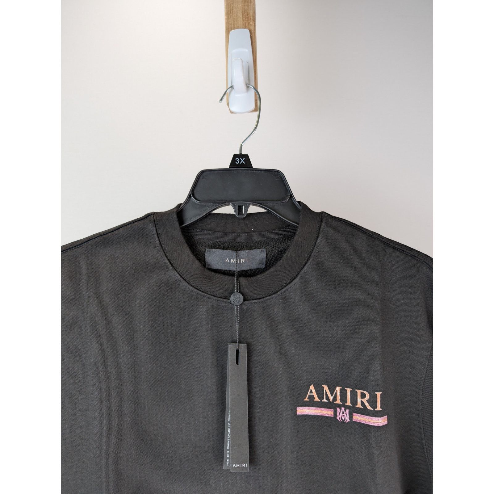 Amiri o1rshd1 MA Watercolor Bar Crewneck Sweatshirt in Black M Size US M / EU 48-50 / 2 - 8 Thumbnail