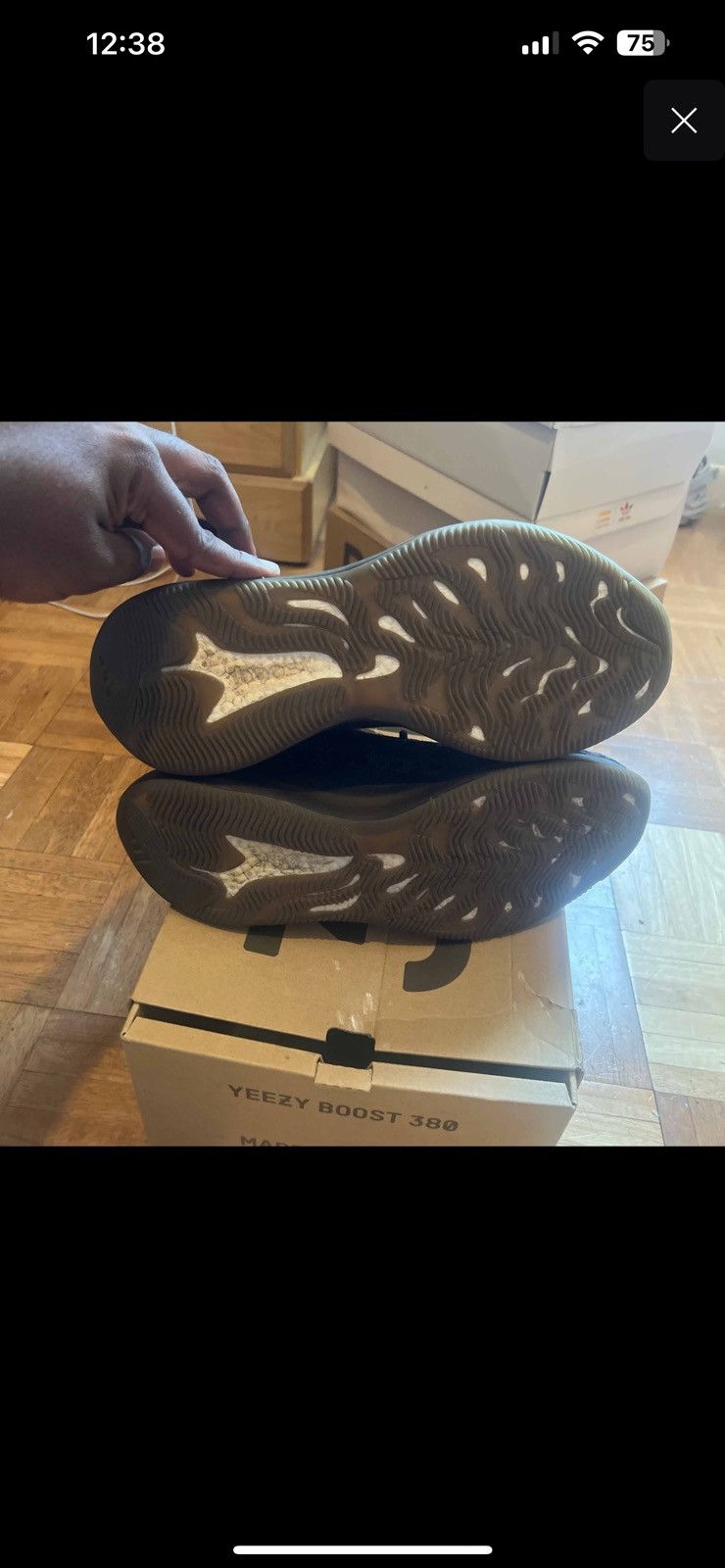 Adidas × Kanye West × Yeezy Yeezy boost 380 Onyx Size US 13 / EU 46 - 5 Thumbnail