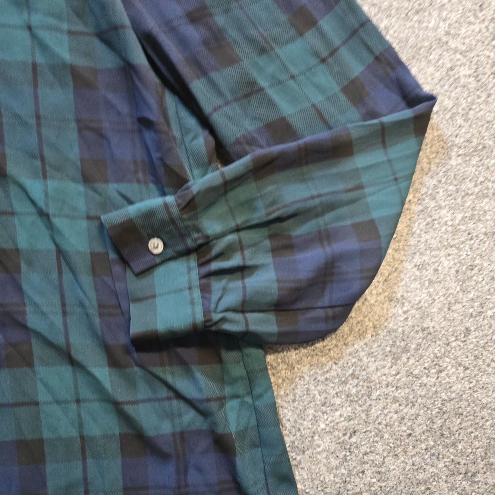 J.Crew J.CREW Blouse Shirt Womens M Green Blue Tartan Plaid Sheer Long Sleeve Casual Regular Fit Size M / US 6-8 / IT 42-44 - 4 Thumbnail