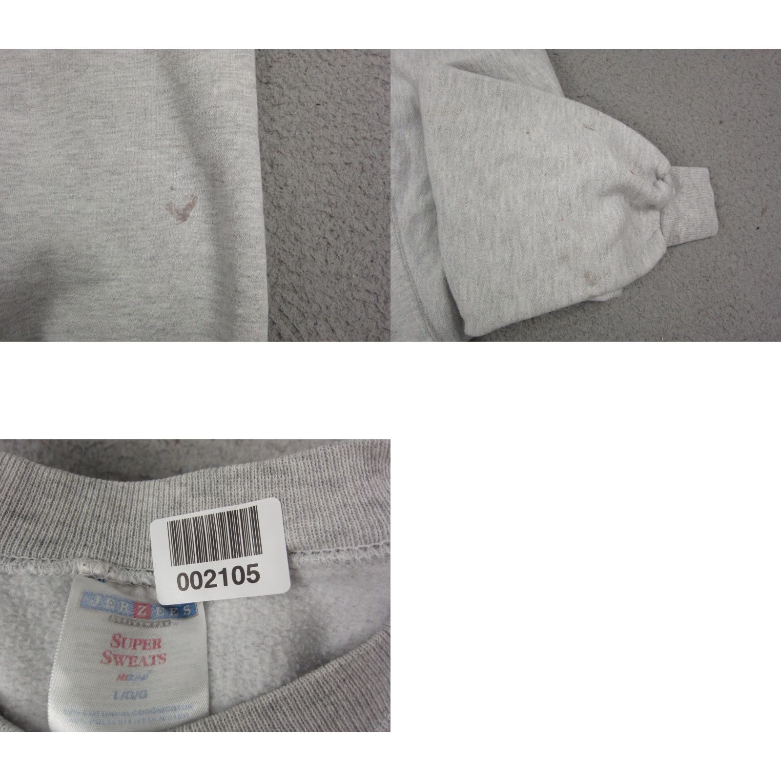 Jerzees VINTAGE Jerzees Sweatshirt Mens L Gray 90s Crew Neck Fleece Pullover All Seasons Graphic Print Short Description? Size US L / EU 52-54 / 3 - 10 Thumbnail
