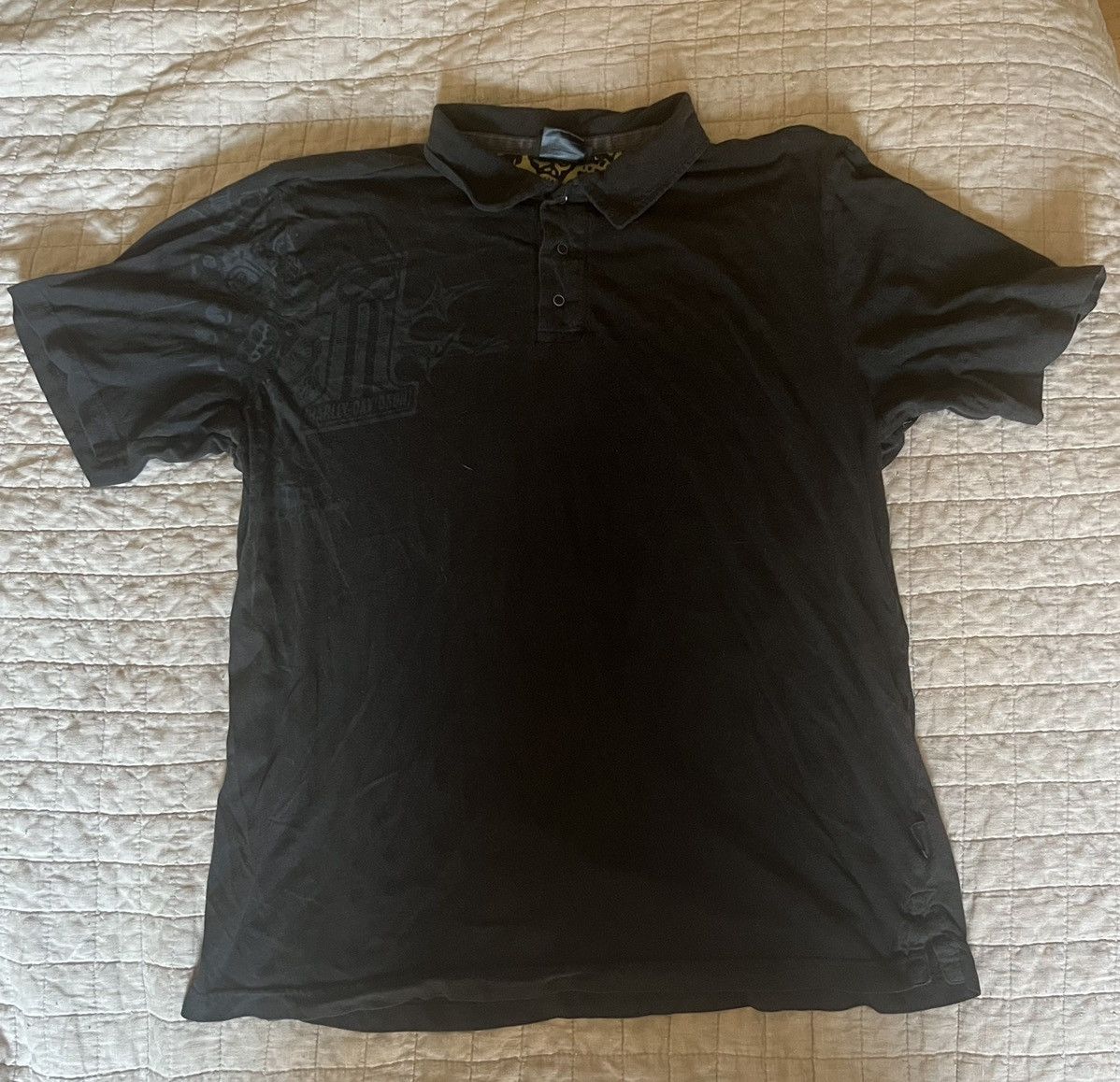 Harley Davidson × Vintage Vintage graphic Harley Davidson polo Size US L / EU 52-54 / 3 - 1 Thumbnail