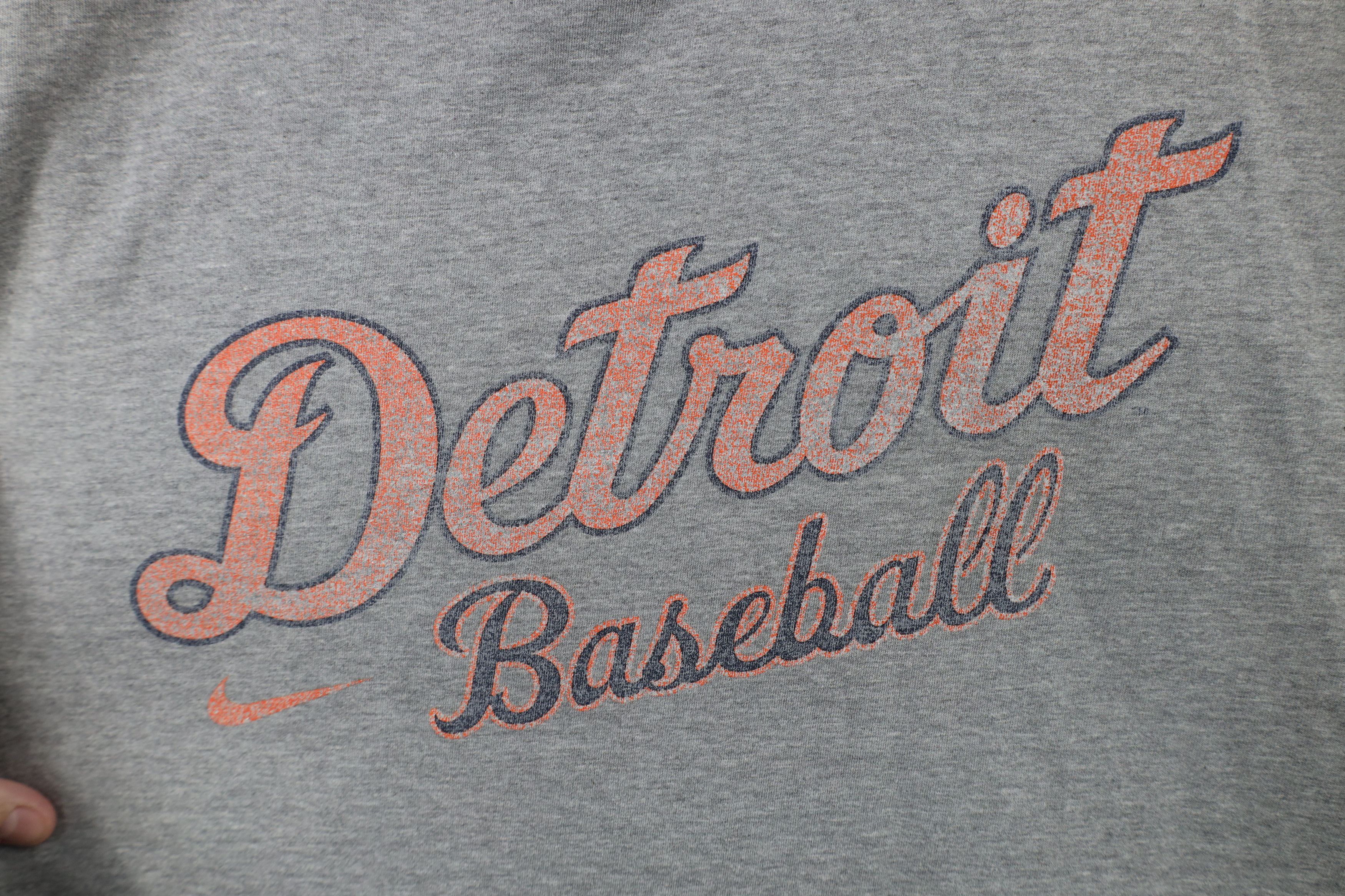 Nike × Vintage Vintage Nike Mini Swoosh Detroit Tigers Baseball T-Shirt Size US XL / EU 56 / 4 - 5 Thumbnail