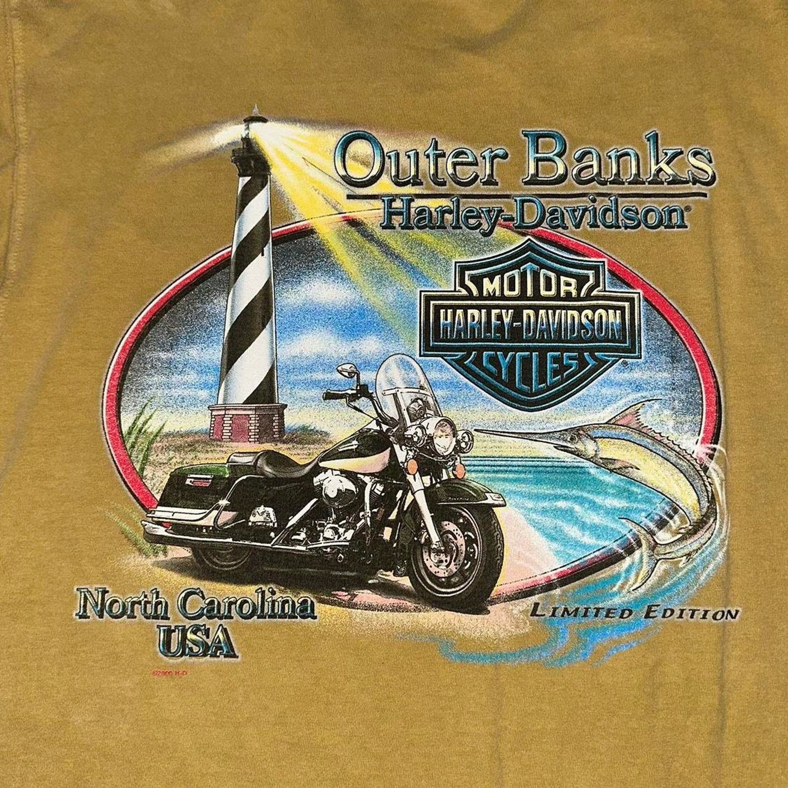 Harley Davidson Rare Vintage 2004 Harley Davidson Motorcycles Outer Banks M Size US M / EU 48-50 / 2 - 5 Thumbnail