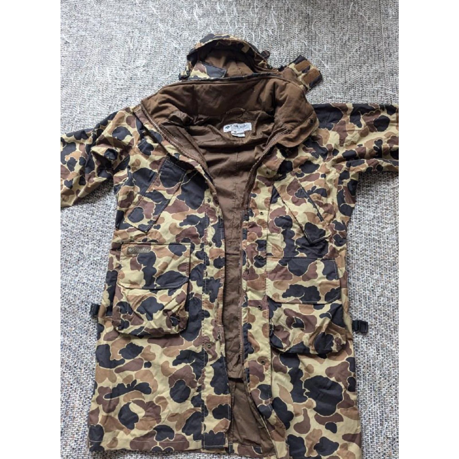 Vintage VINTAGE Columbia Fishtail Parka camouflage L Mens Regular Nylon Coat Woodland M51 military style HUNTING Size US L / EU 52-54 / 3 - 6 Thumbnail