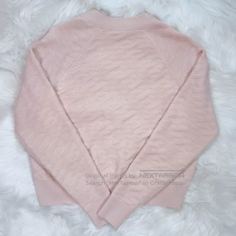 Hermes Hermes Light Pink Logo All-Over Print Cardigan Size XXS / US 00 / IT 34 - 2 Thumbnail