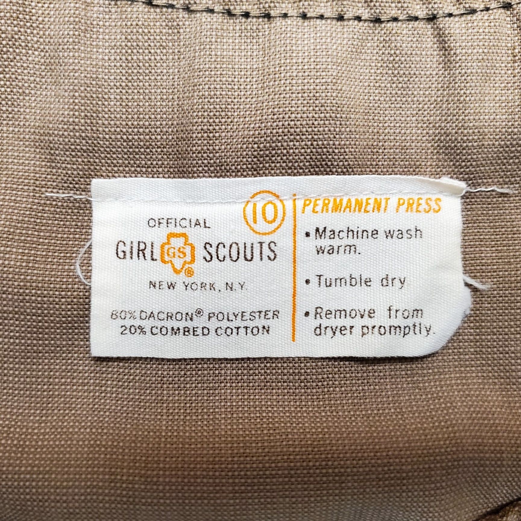 Vintage VINTAGE Girls Scouts Dress Womens 10 Brown Sleeveless Dacron Blend Official Shirt Tank Dress 90s Womens Size L / US 10 / IT 46 - 6 Thumbnail