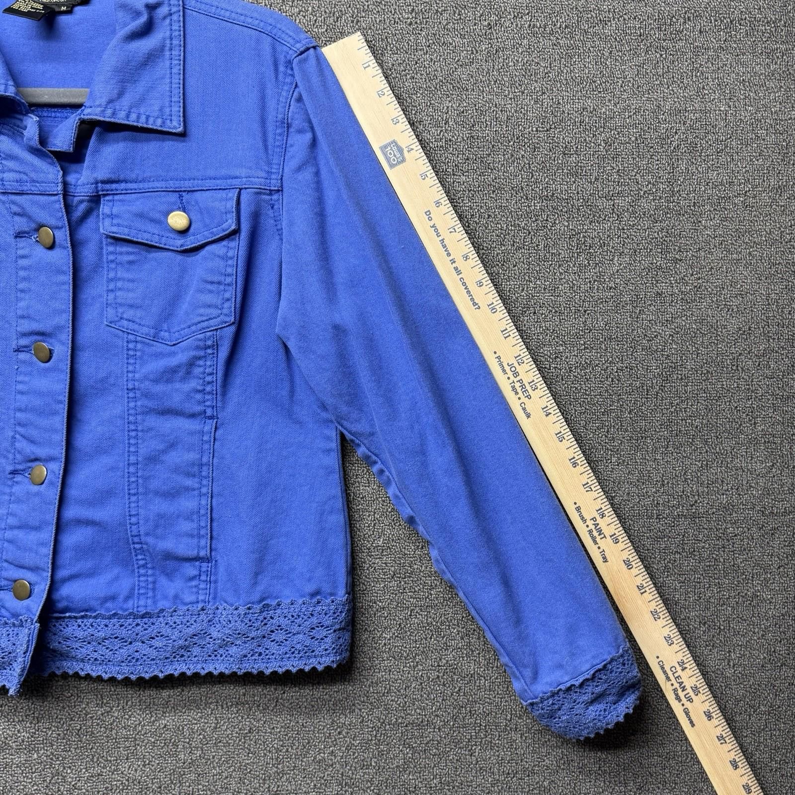 Other Vintage Twiggy London Vibrant Indigo Blue Denim Women’s M Size M / US 6-8 / IT 42-44 - 8 Thumbnail