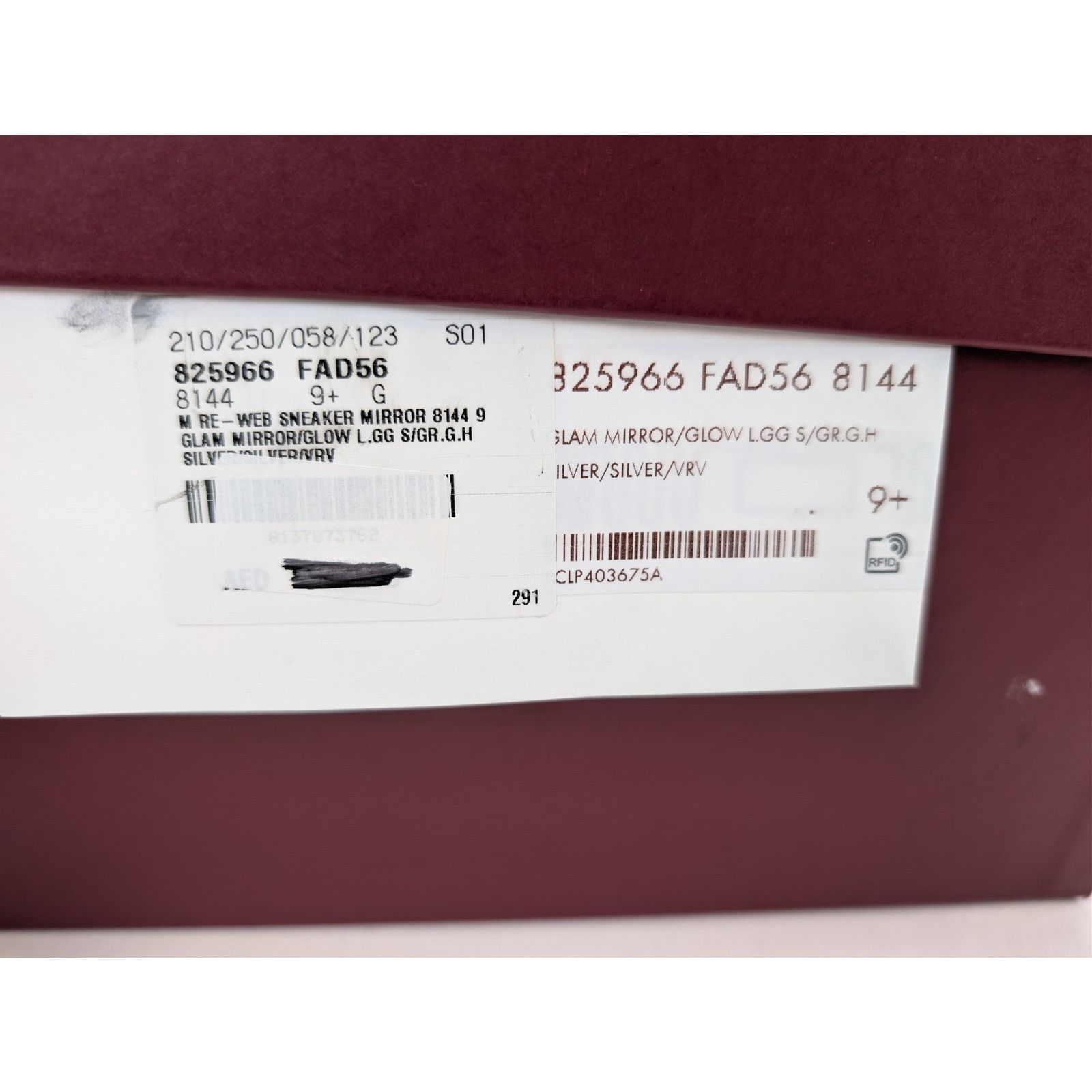 Gucci o1rshd1 Re-Web Sneaker in Glam Mirror / Glow Silver / Silver Size US 10 / EU 43 - 23 Thumbnail