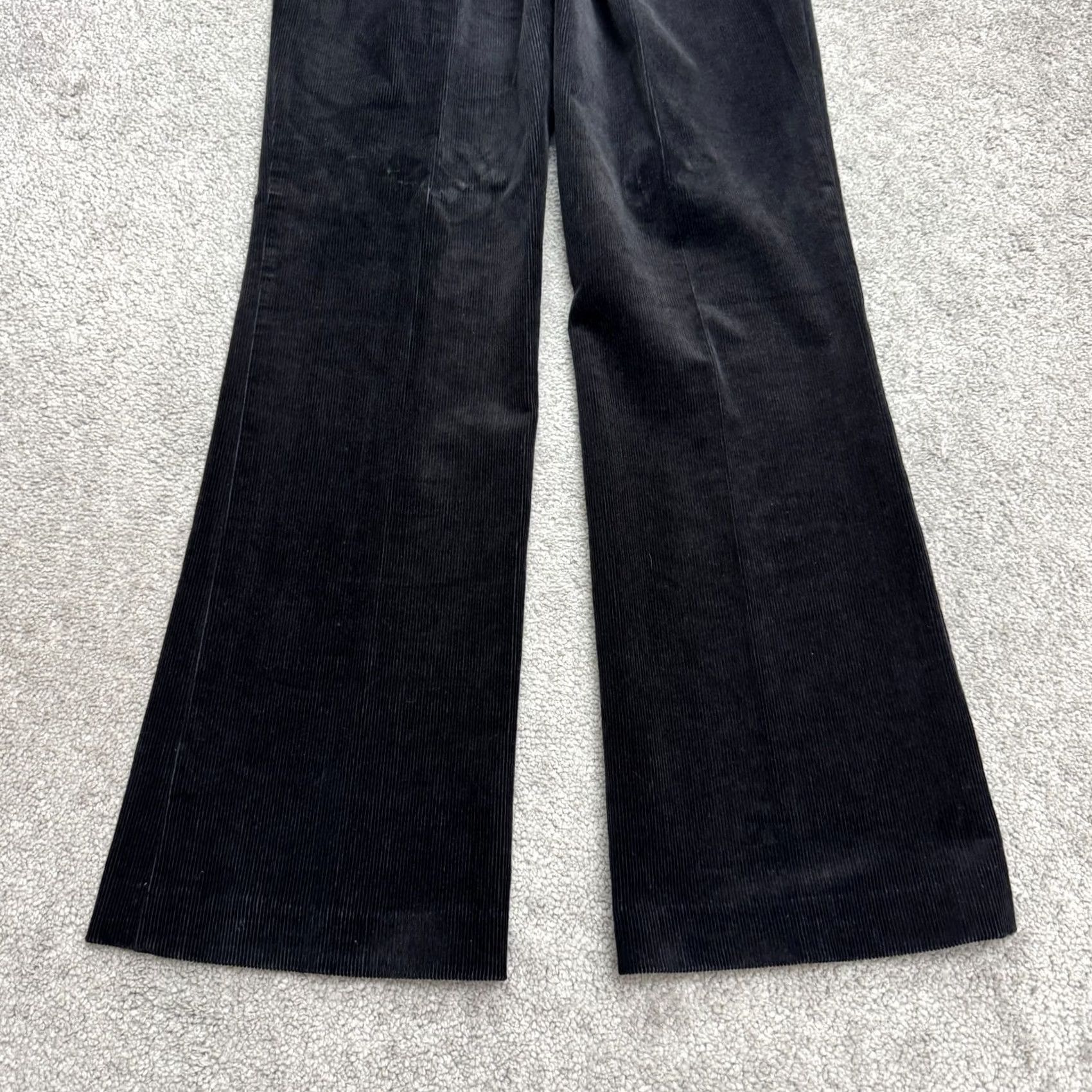 Banana Republic INC International Concepts Corduroy Flared Pants Womens 6P Black Stretch Regular Petite Flared Pants Mens? Size 28" / US 6 / IT 42 - 3 Thumbnail