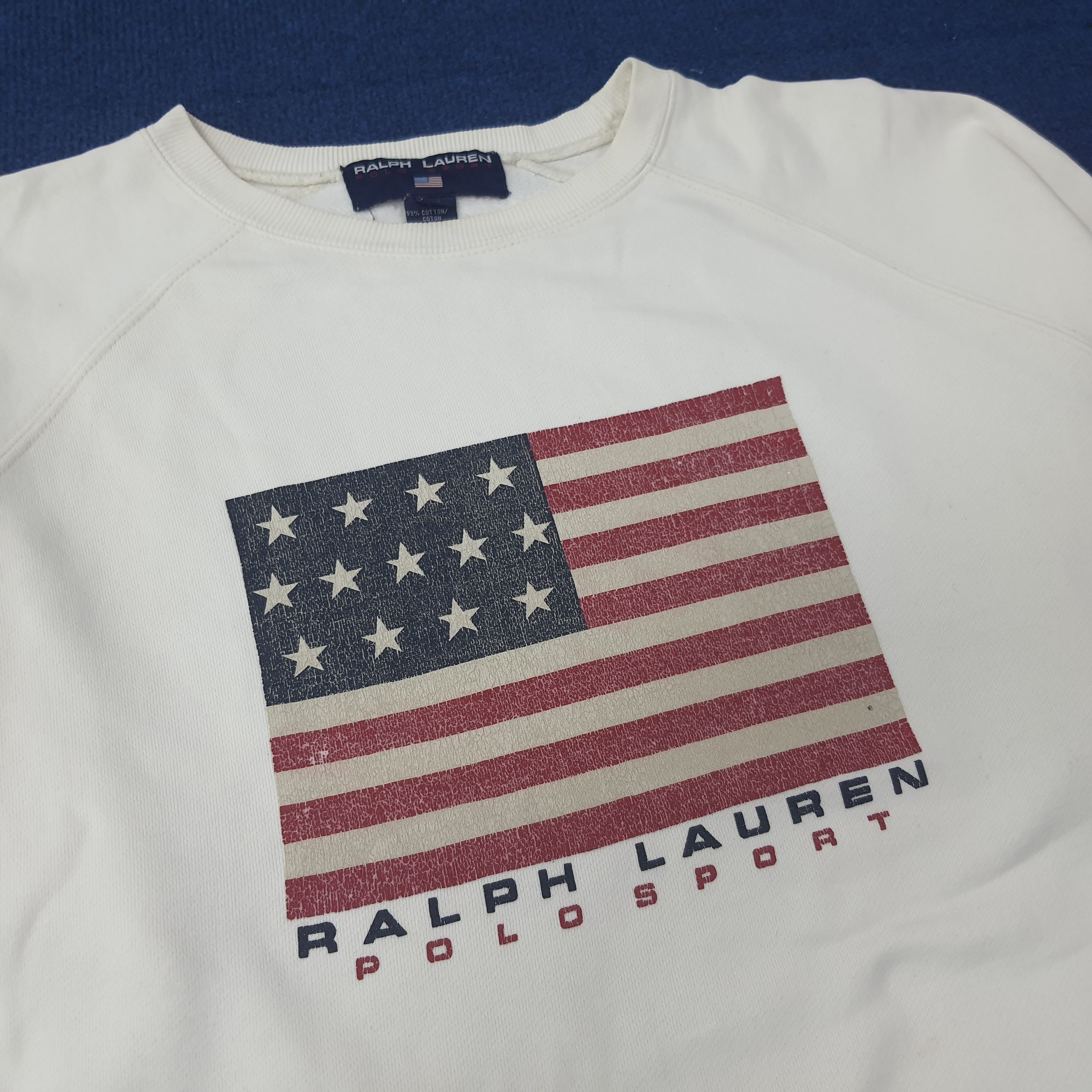 Ralph Lauren Vintage Ralph Lauren Polo Sport American Flag C263N17 Size US L / EU 52-54 / 3 - 2 Thumbnail