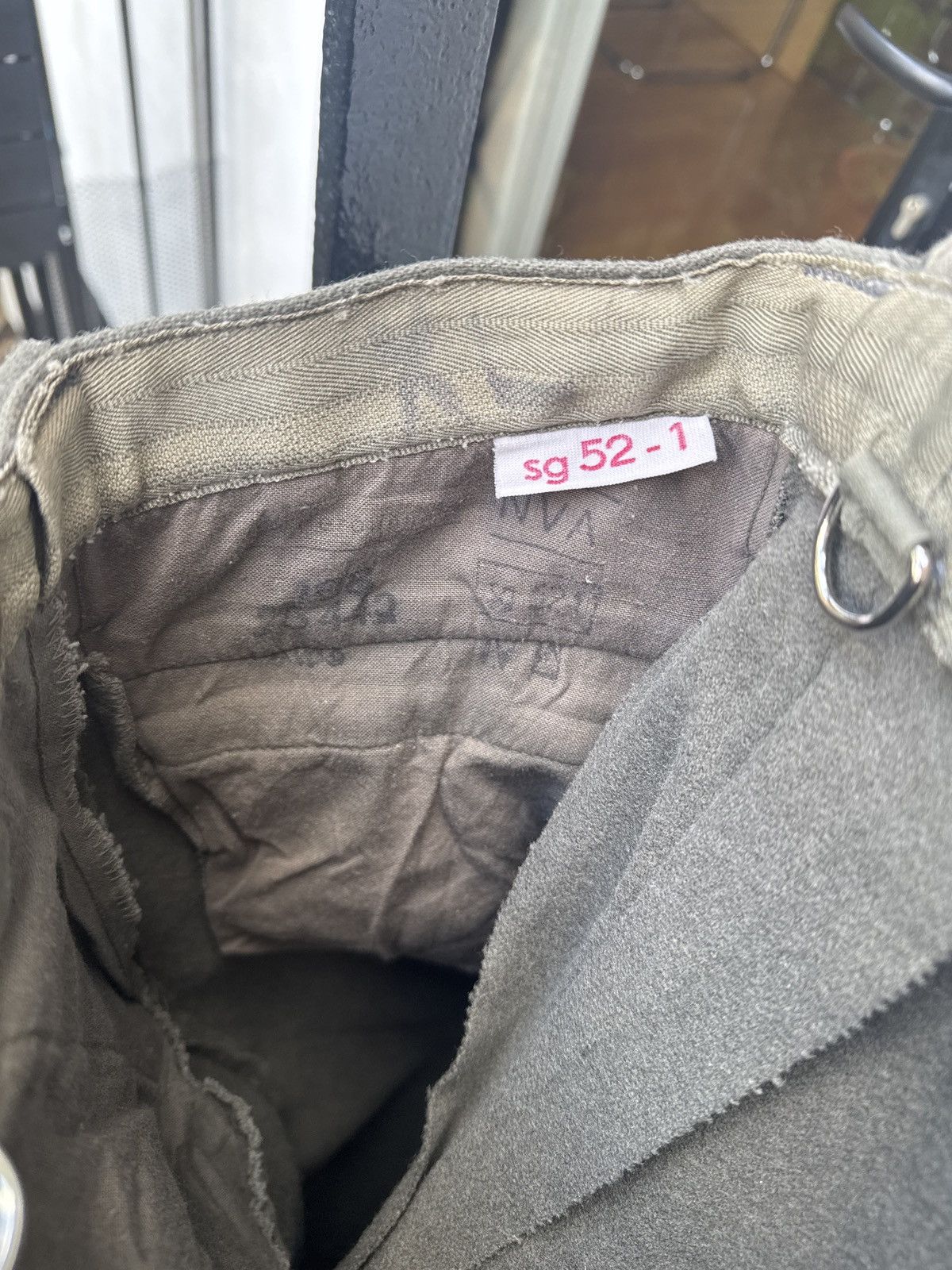 Vintage 1950s Vintage Swiss Army Wool Field Trousers[from Graceland] Size US 34 / EU 50 - 3 Thumbnail