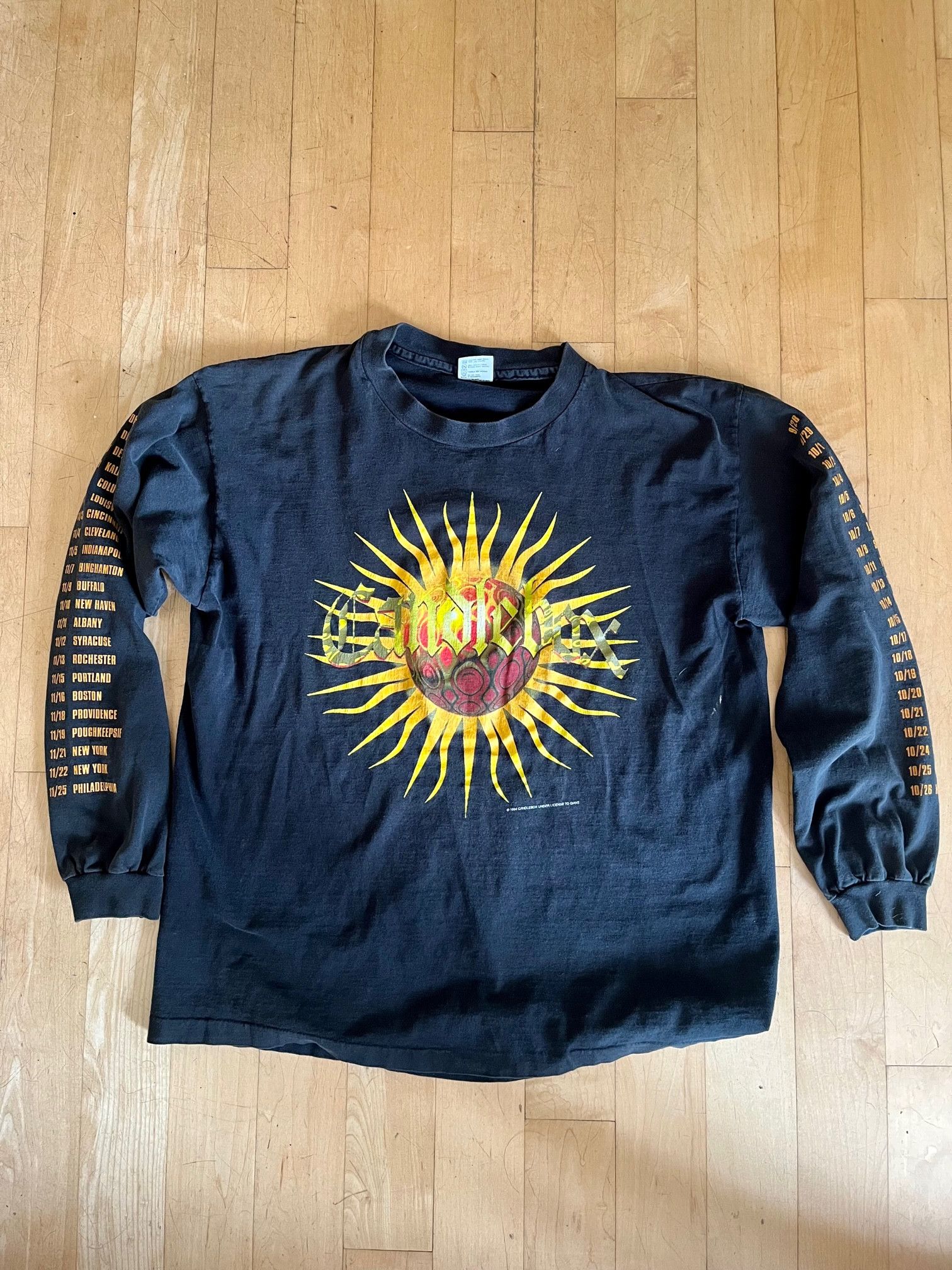 image of Candlebox Vintage Long Sleeve T Shirt Size XL in Black, Men's