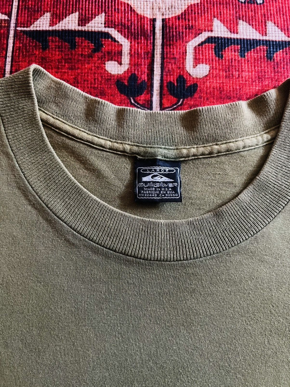 Quiksilver Vintage Quicksilver Green OG Logo Mullet Tee Size US L / EU 52-54 / 3 - 5 Thumbnail