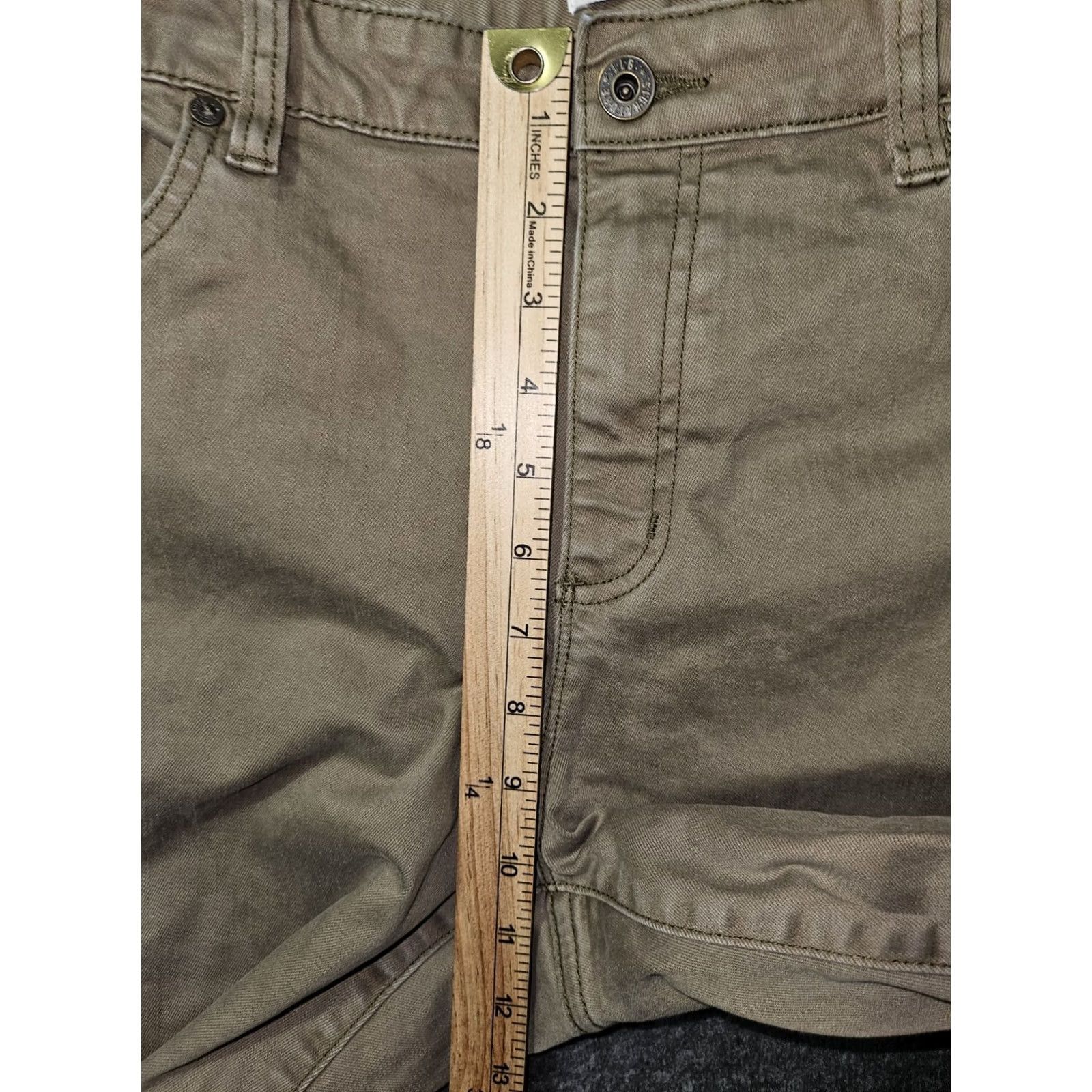 Vintage L.L. Bean Signature Jeans Women's 14 Beige Straight Leg Denim Embroidered Logo City 29in Inseam Mens Women Girls Size 36" / US 14 / IT 50 - 4 Thumbnail