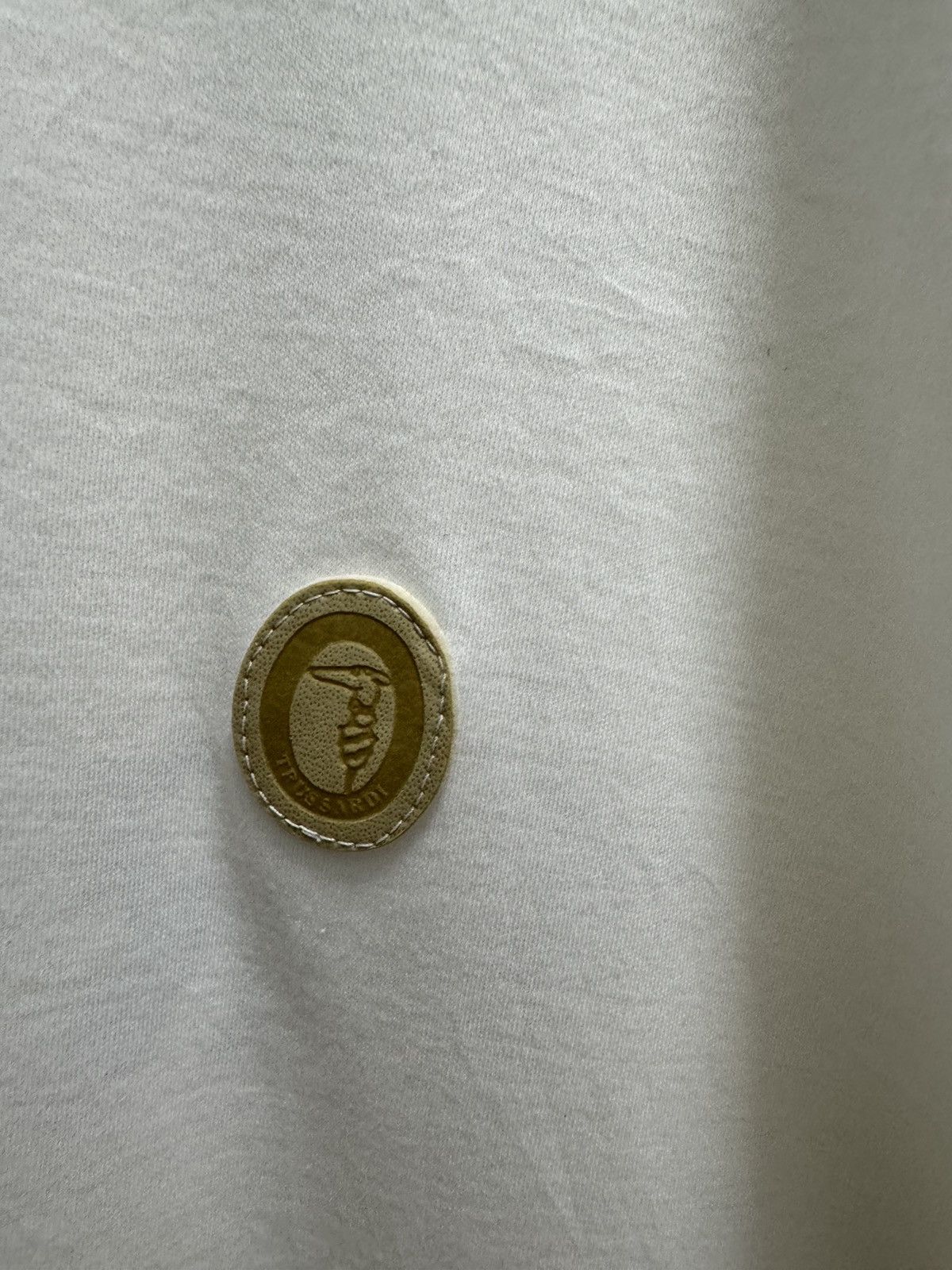 Trussardi × Vintage Vintage Trussardi Spellout Design Distressed Tee Size US M / EU 48-50 / 2 - 7 Thumbnail